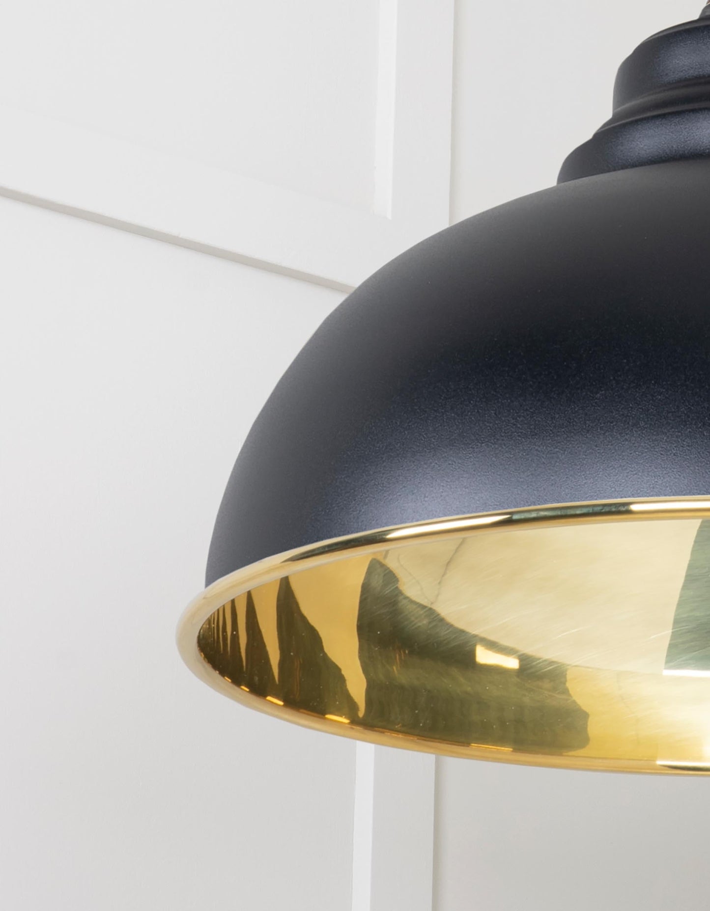 From The Anvil Smooth Brass Harborne Pendant
