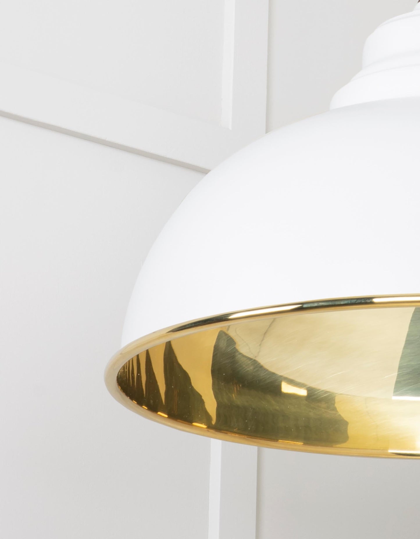 From The Anvil Smooth Brass Harborne Pendant
