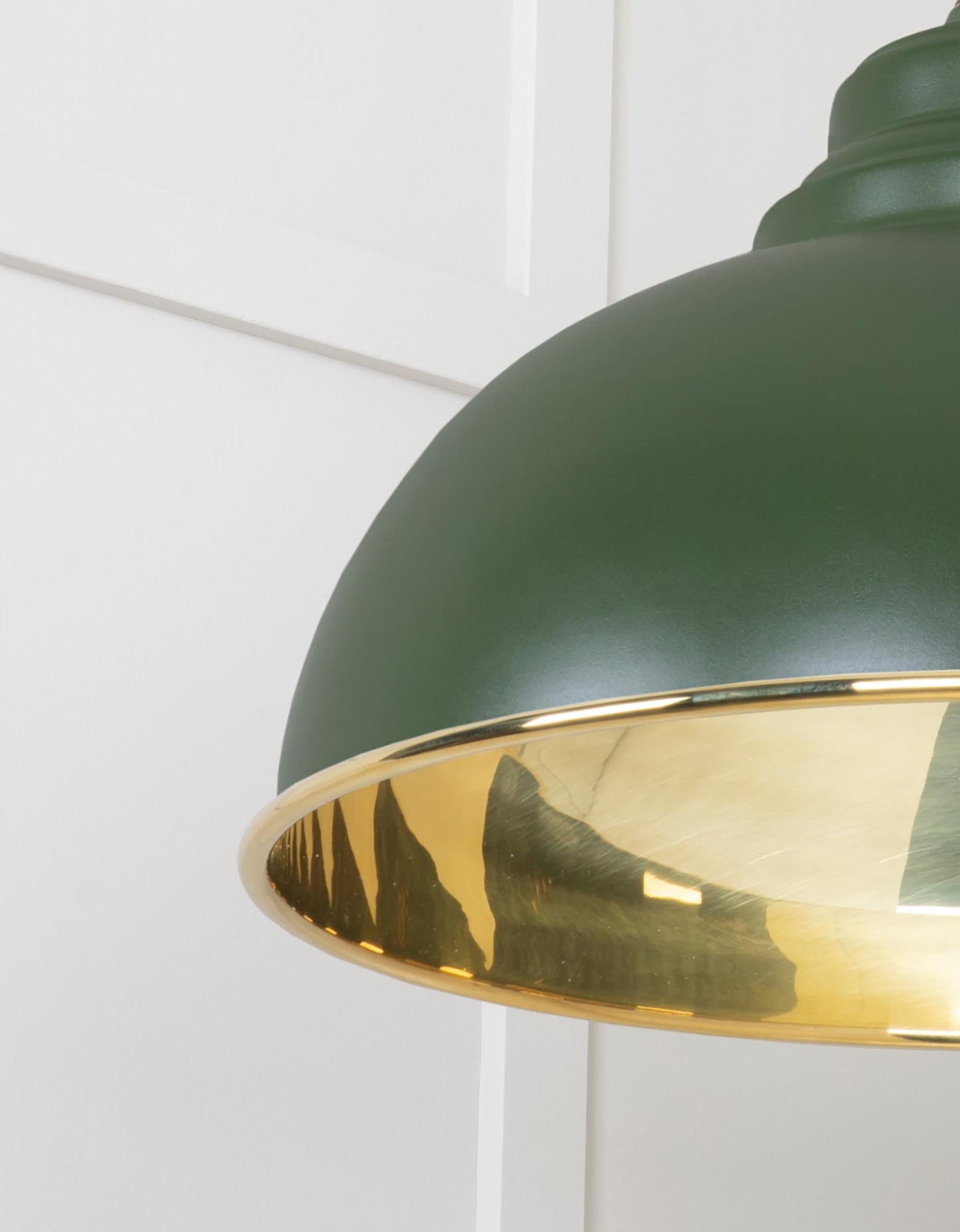 From The Anvil Smooth Brass Harborne Pendant