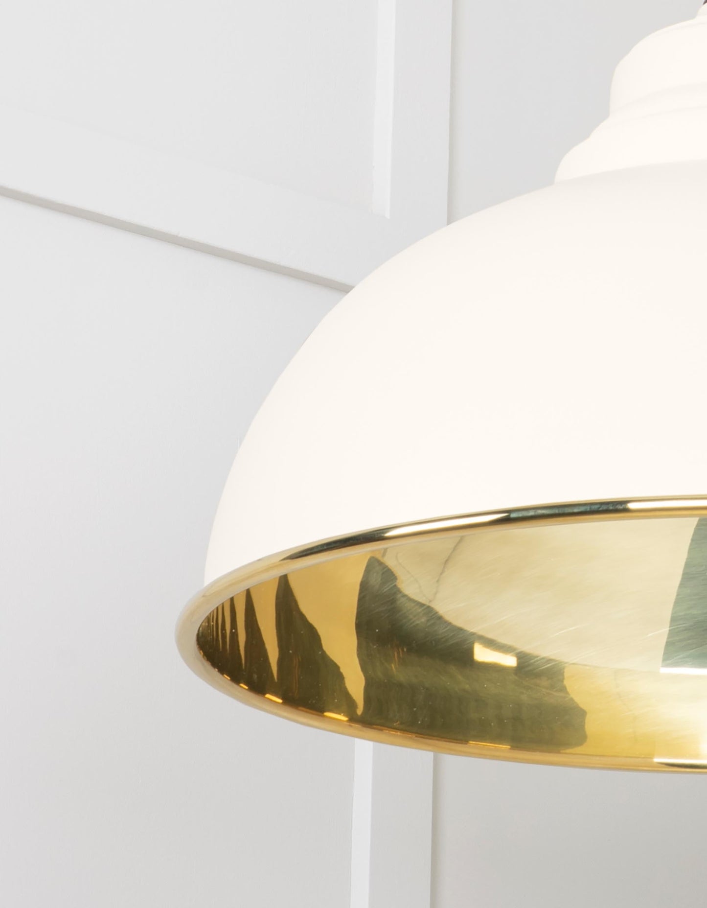 From The Anvil Smooth Brass Harborne Pendant