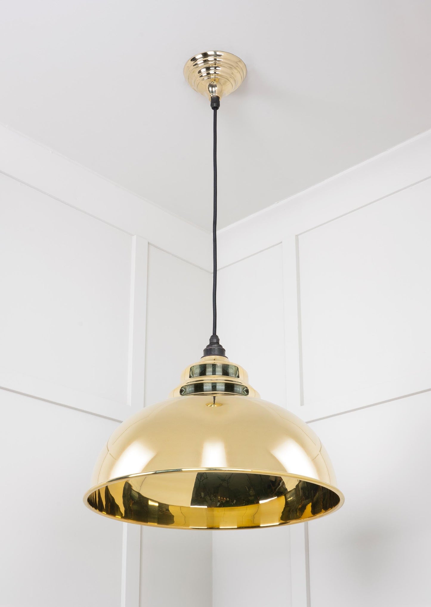 From The Anvil Smooth Brass Harborne Pendant