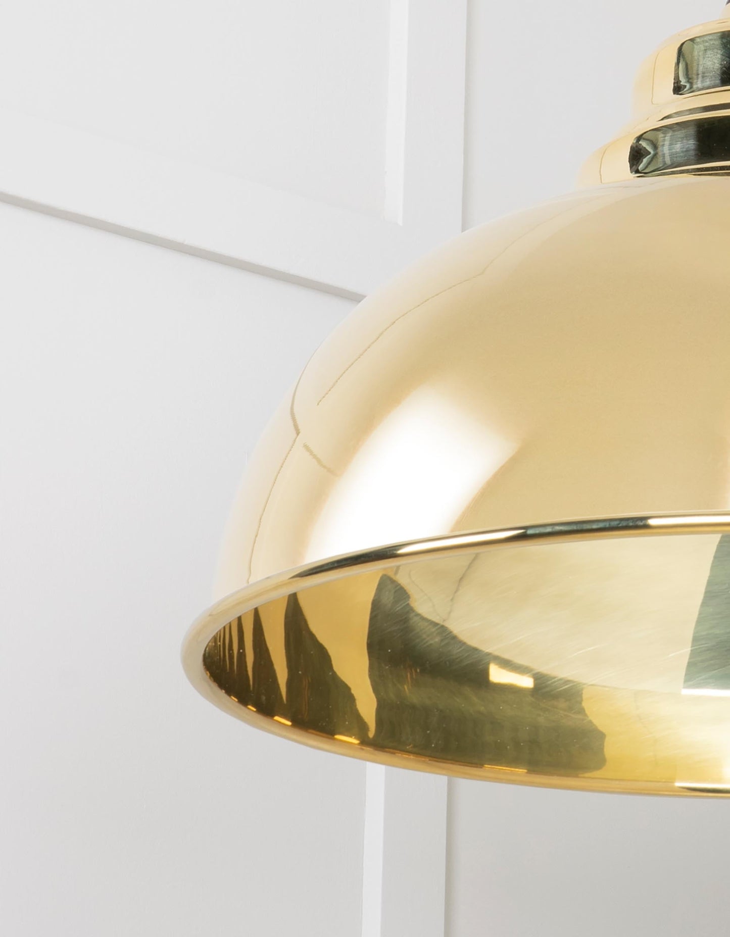 From The Anvil Smooth Brass Harborne Pendant