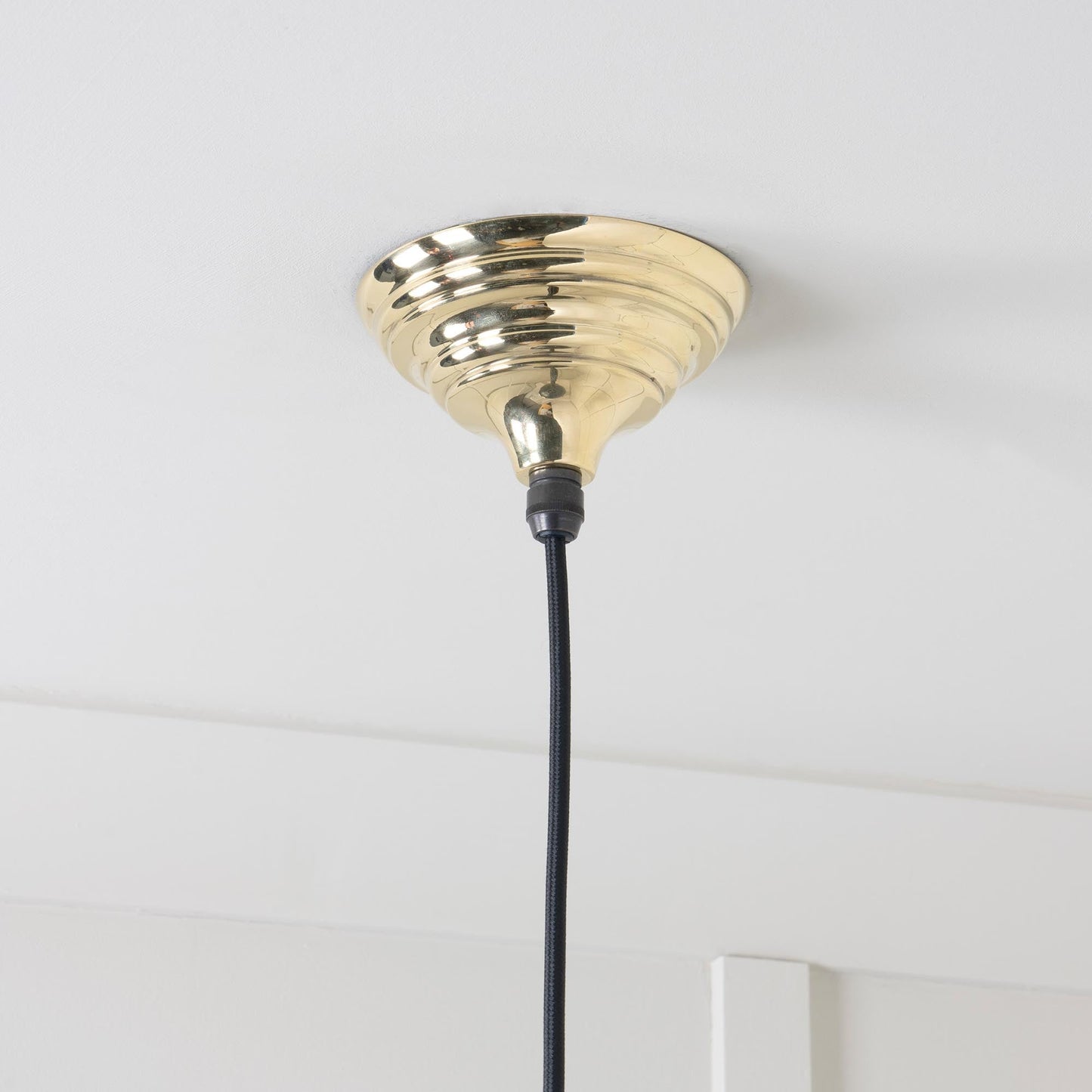 From The Anvil Smooth Brass Harborne Pendant