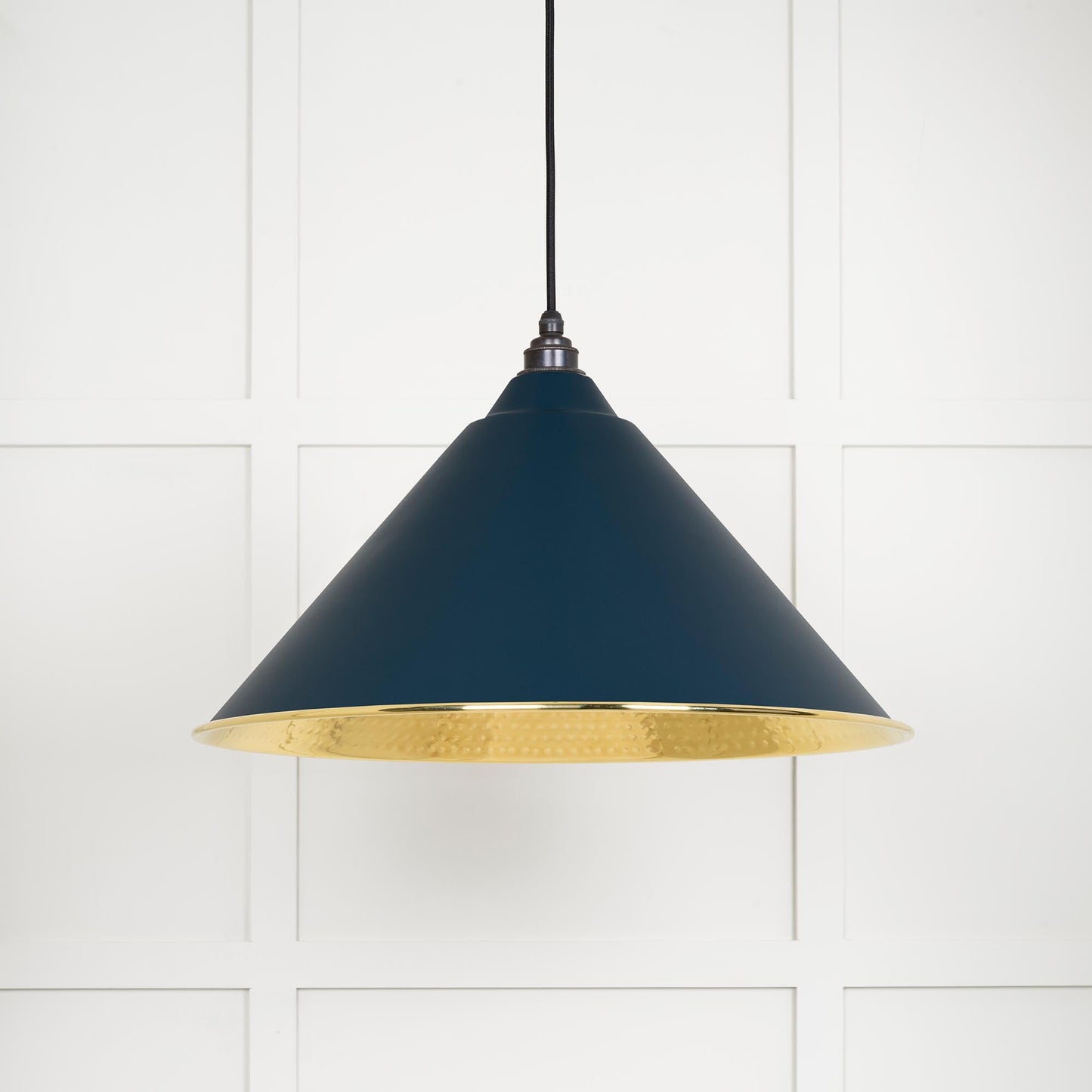 From The Anvil Hammered Brass Hockley Pendant