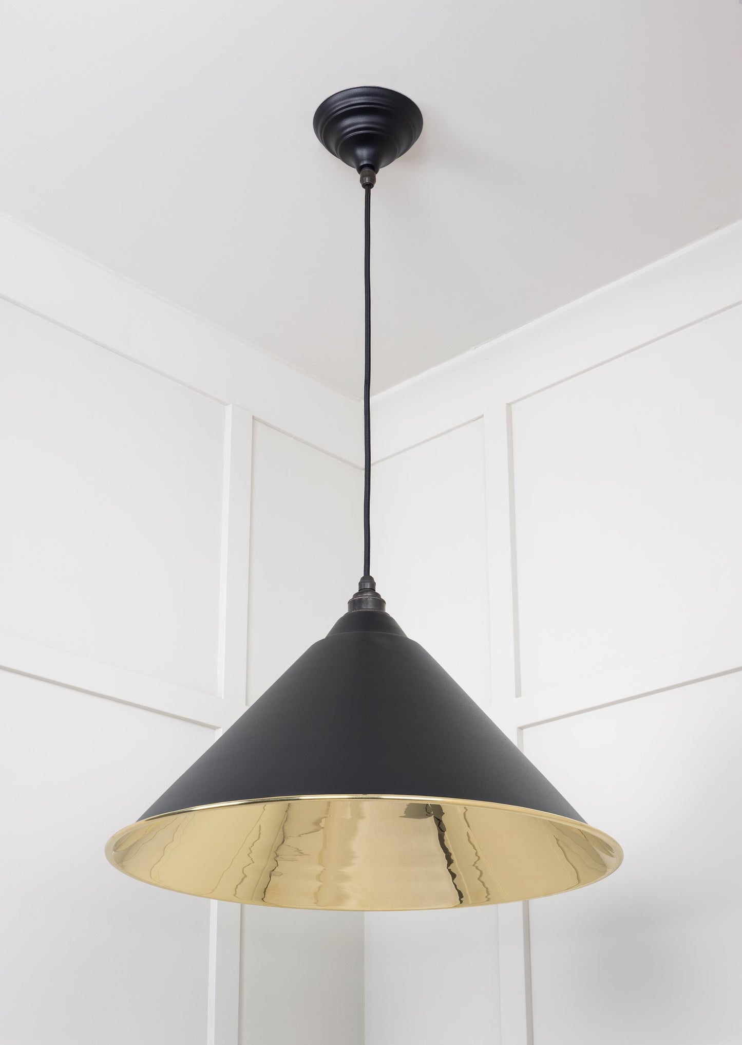 From The Anvil Smooth Brass Hockley Pendant