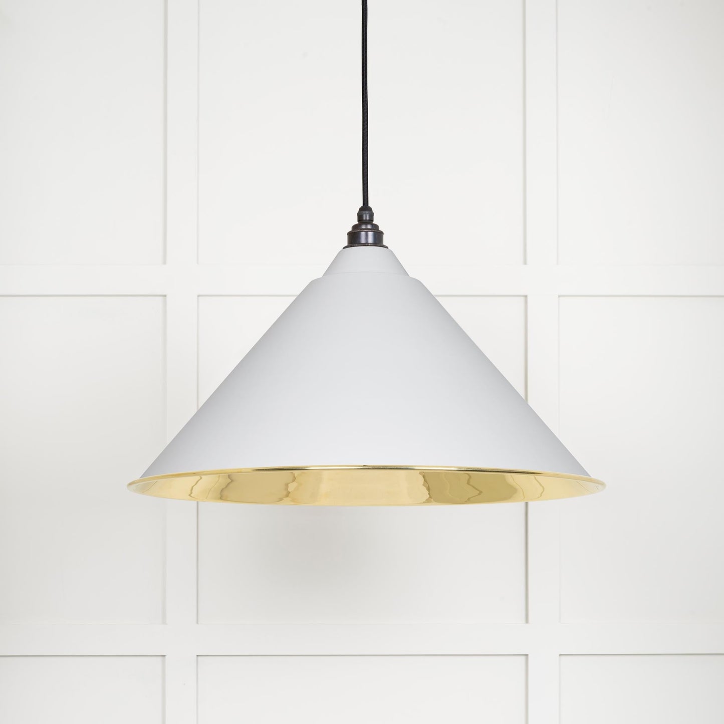 From The Anvil Smooth Brass Hockley Pendant