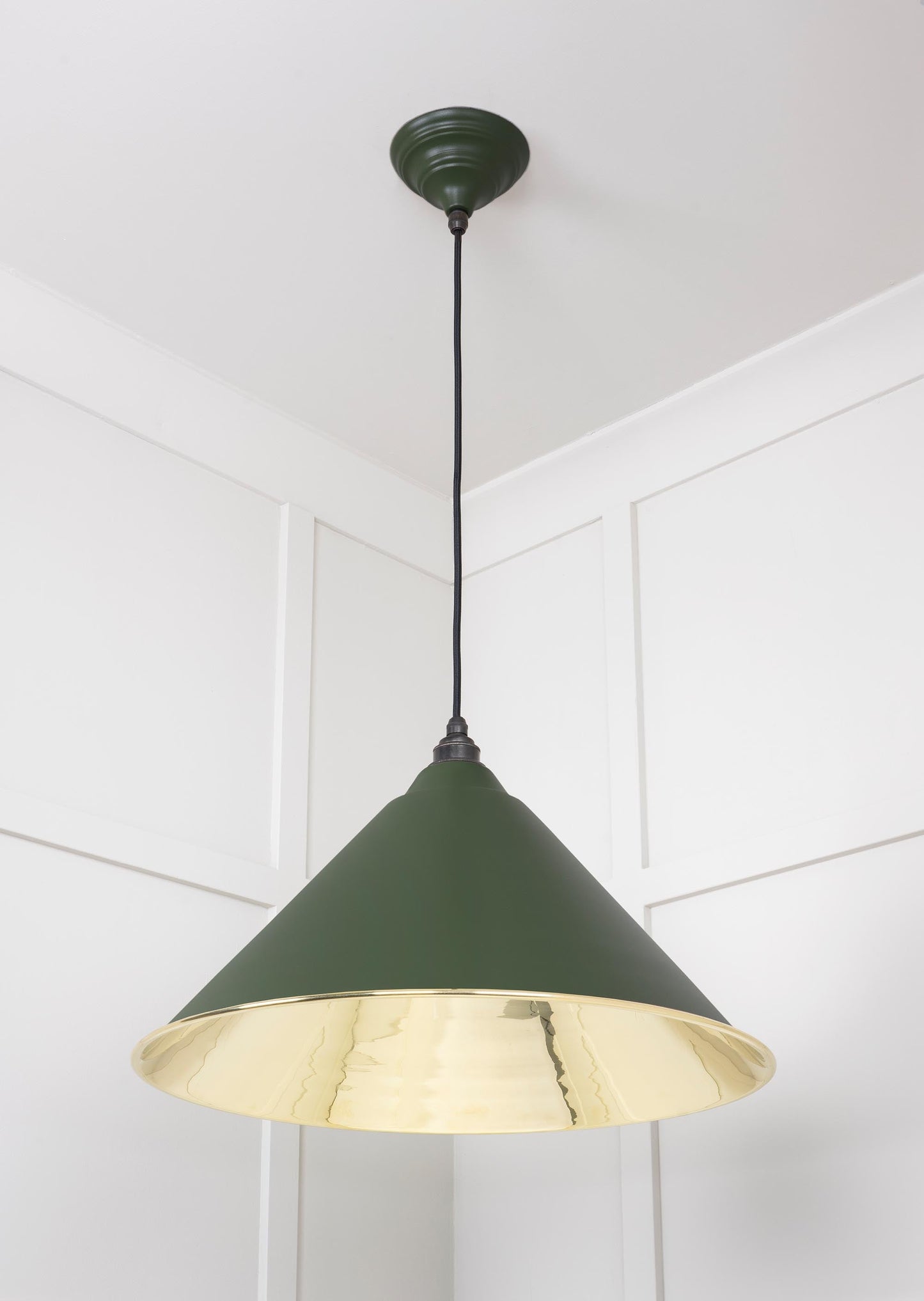 From The Anvil Smooth Brass Hockley Pendant