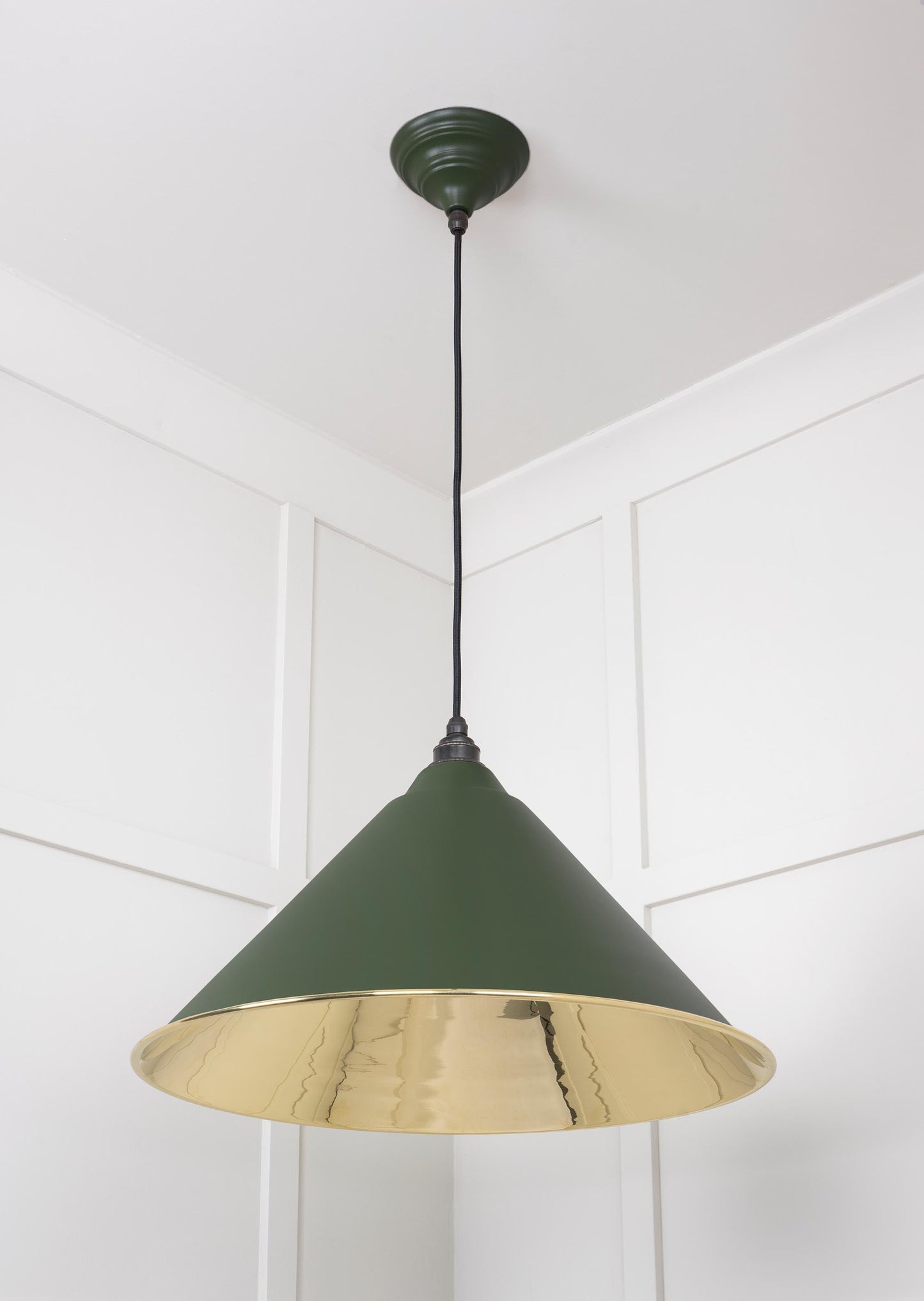 From The Anvil Smooth Brass Hockley Pendant