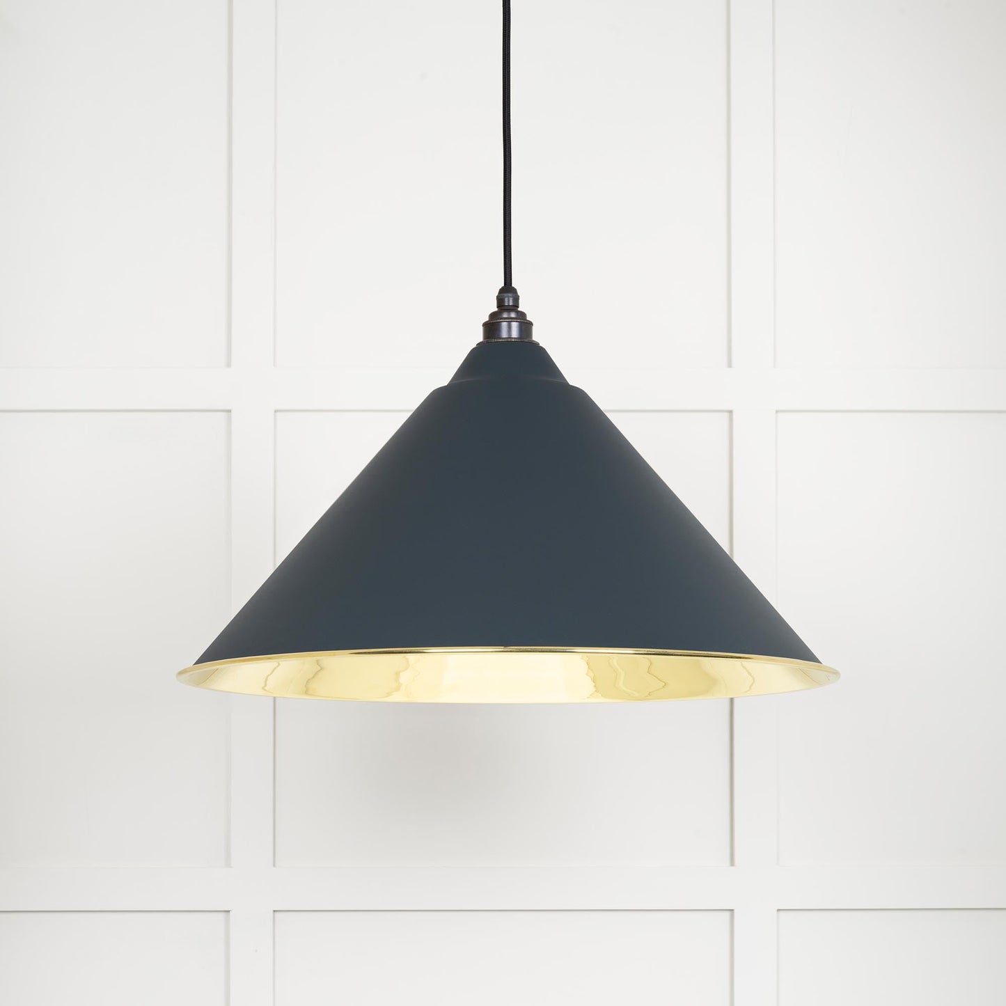 From The Anvil Smooth Brass Hockley Pendant