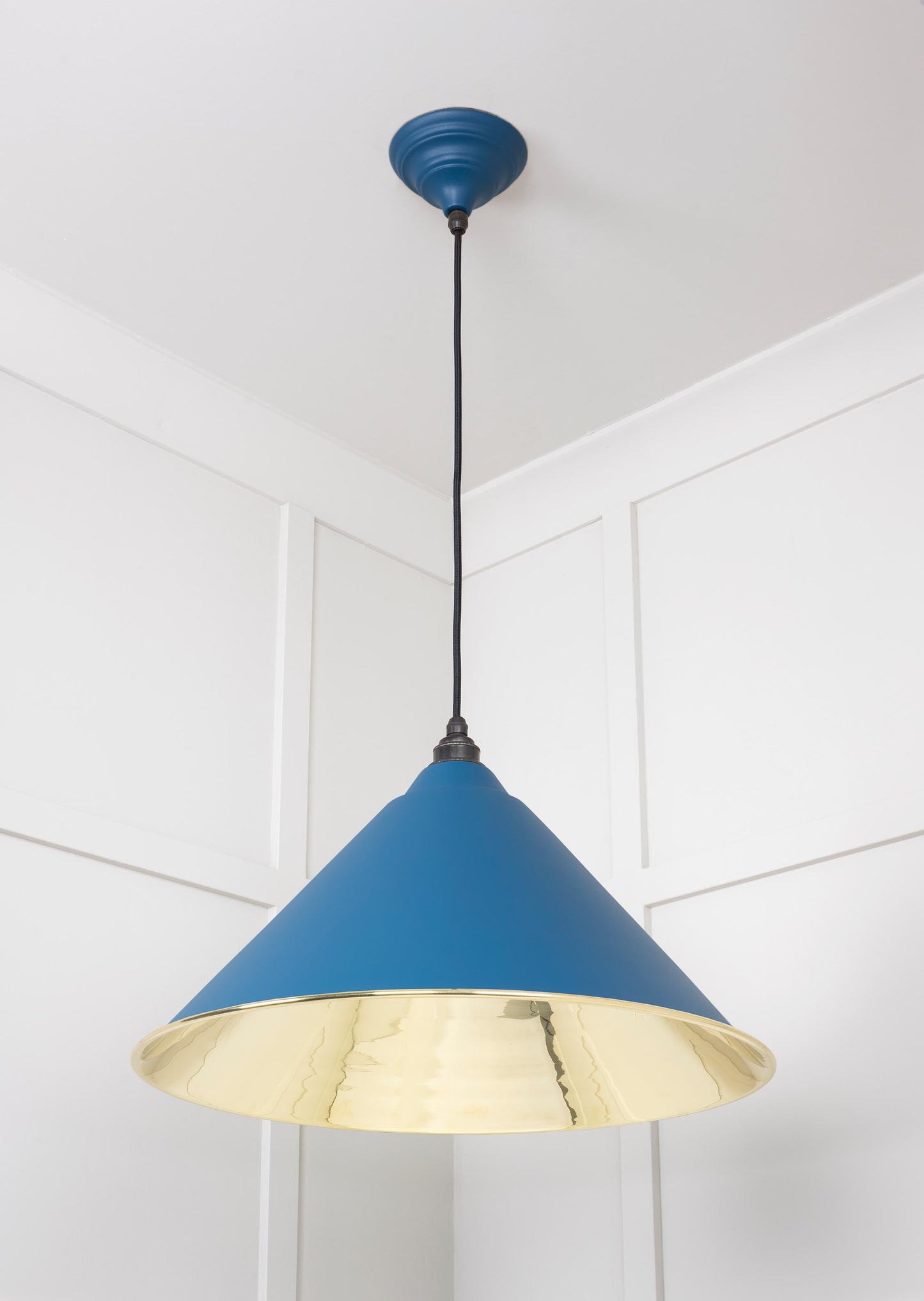 From The Anvil Smooth Brass Hockley Pendant