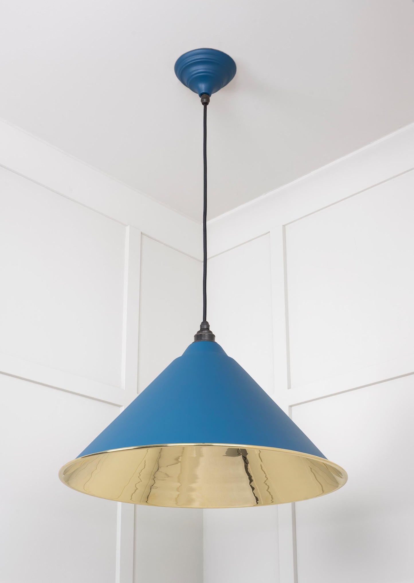 From The Anvil Smooth Brass Hockley Pendant