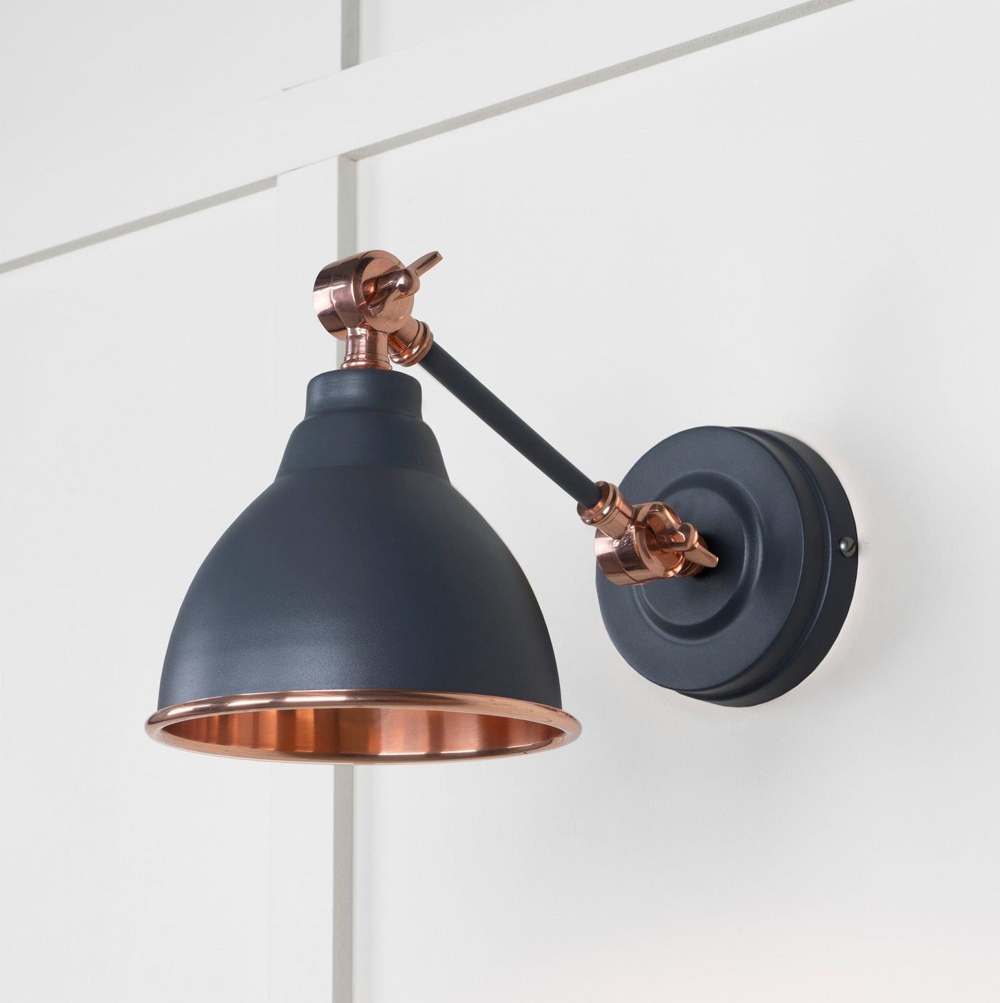 From The Anvil Smooth Copper Brindley Wall Light