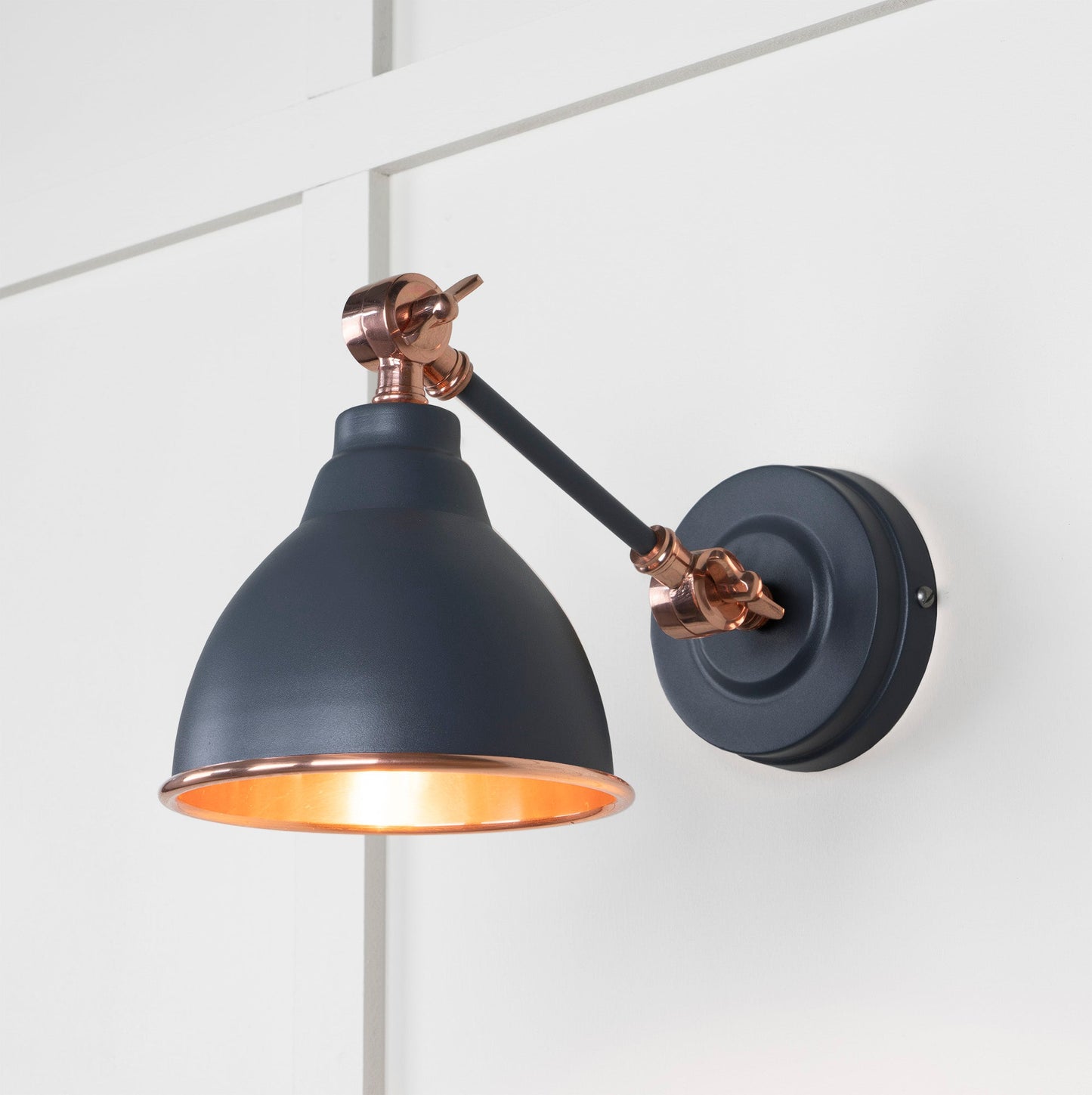 From The Anvil Smooth Copper Brindley Wall Light