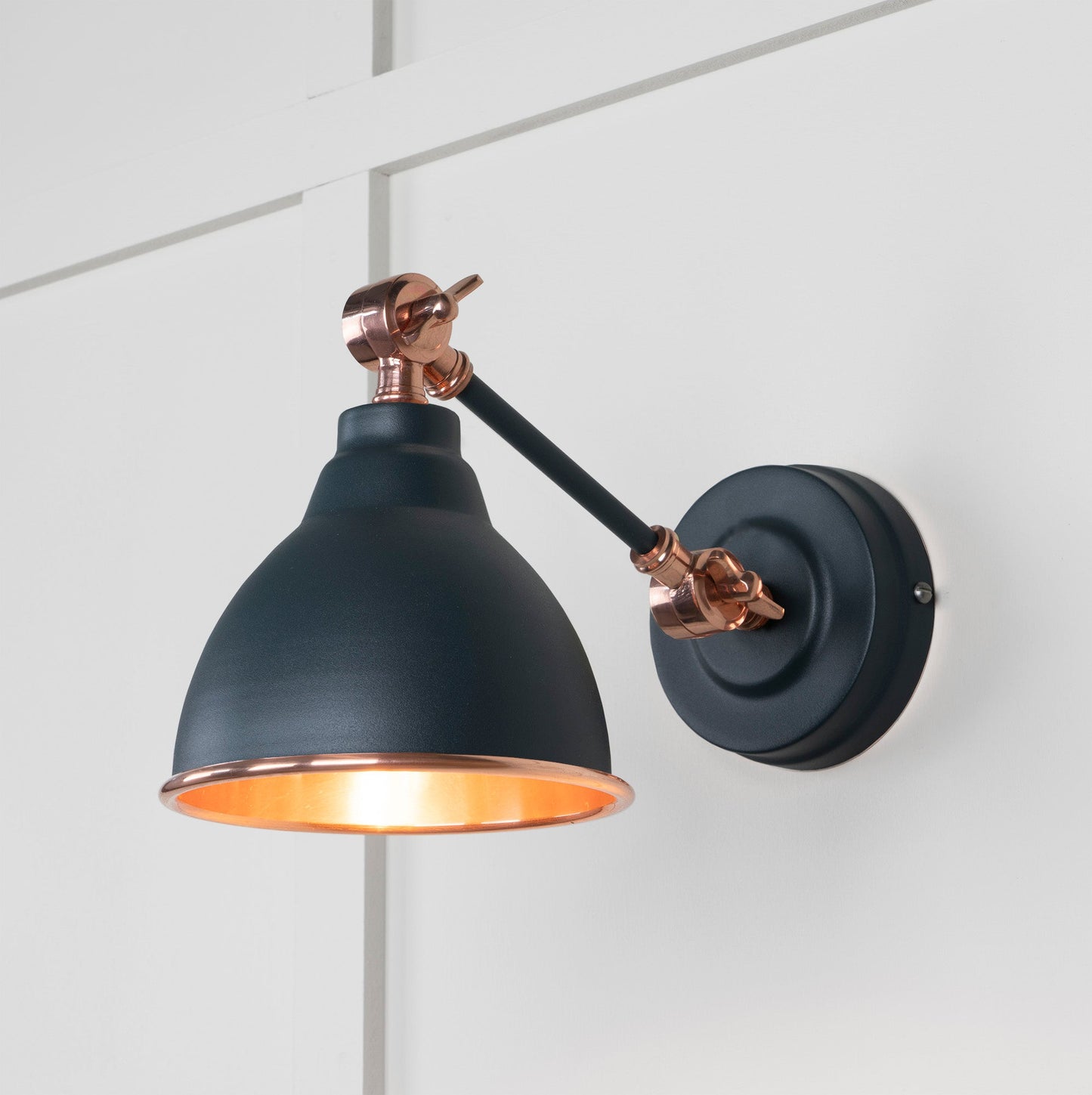 From The Anvil Smooth Copper Brindley Wall Light