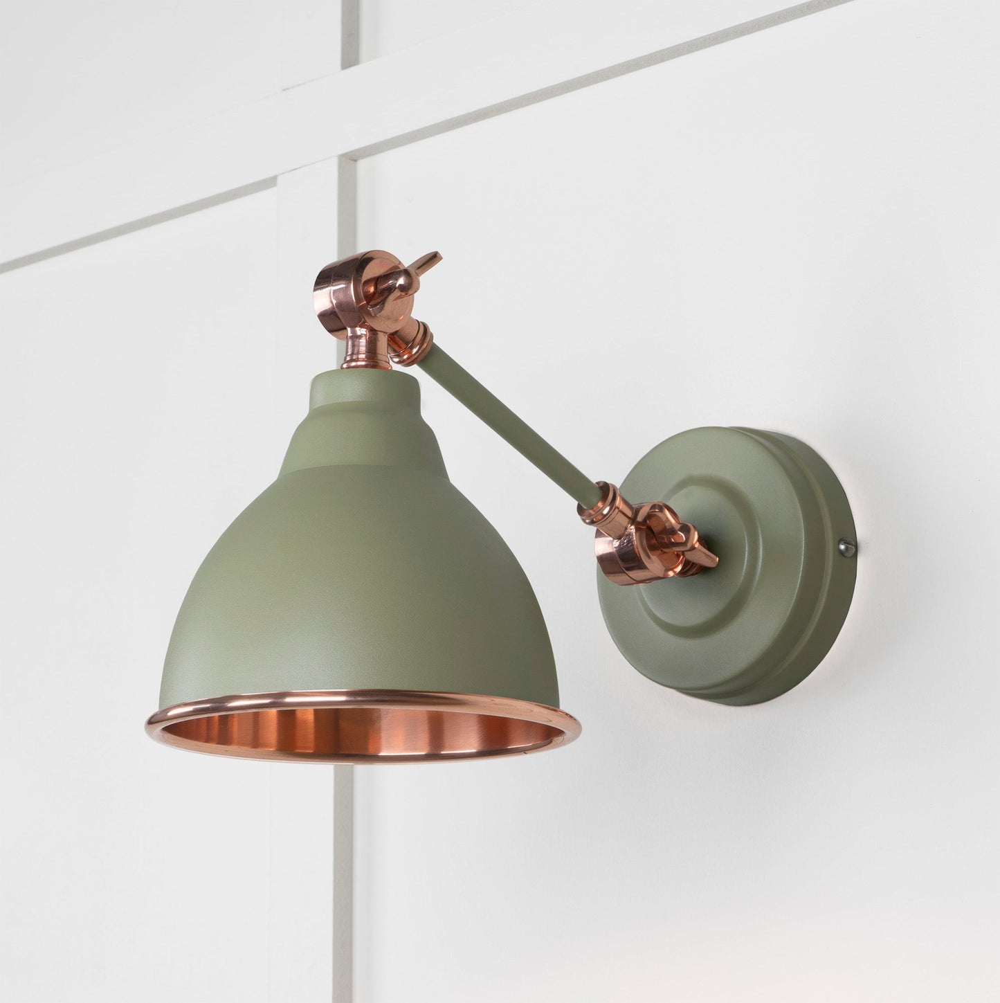 From The Anvil Smooth Copper Brindley Wall Light