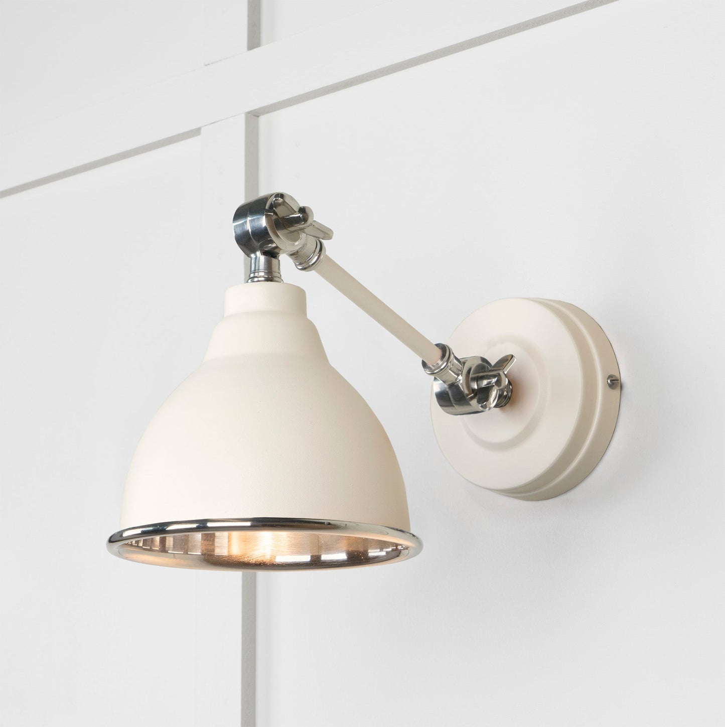 From The Anvil Smooth Nickel Brindley Wall Light