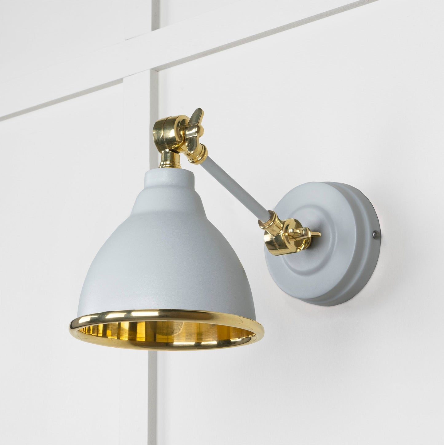 From The Anvil Smooth Brass Brindley Wall Light