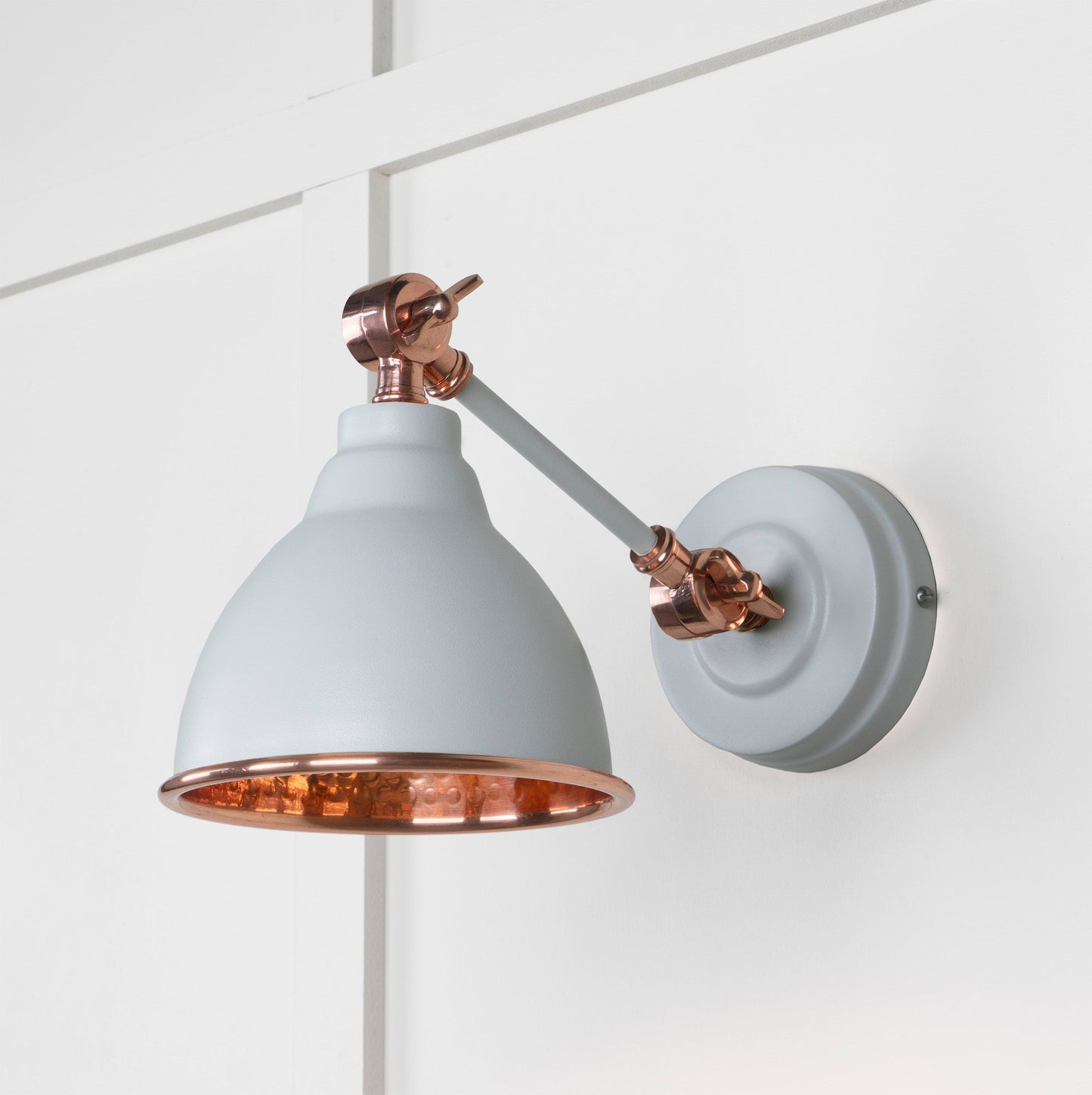 From The Anvil Hammered Copper Brindley Wall Light