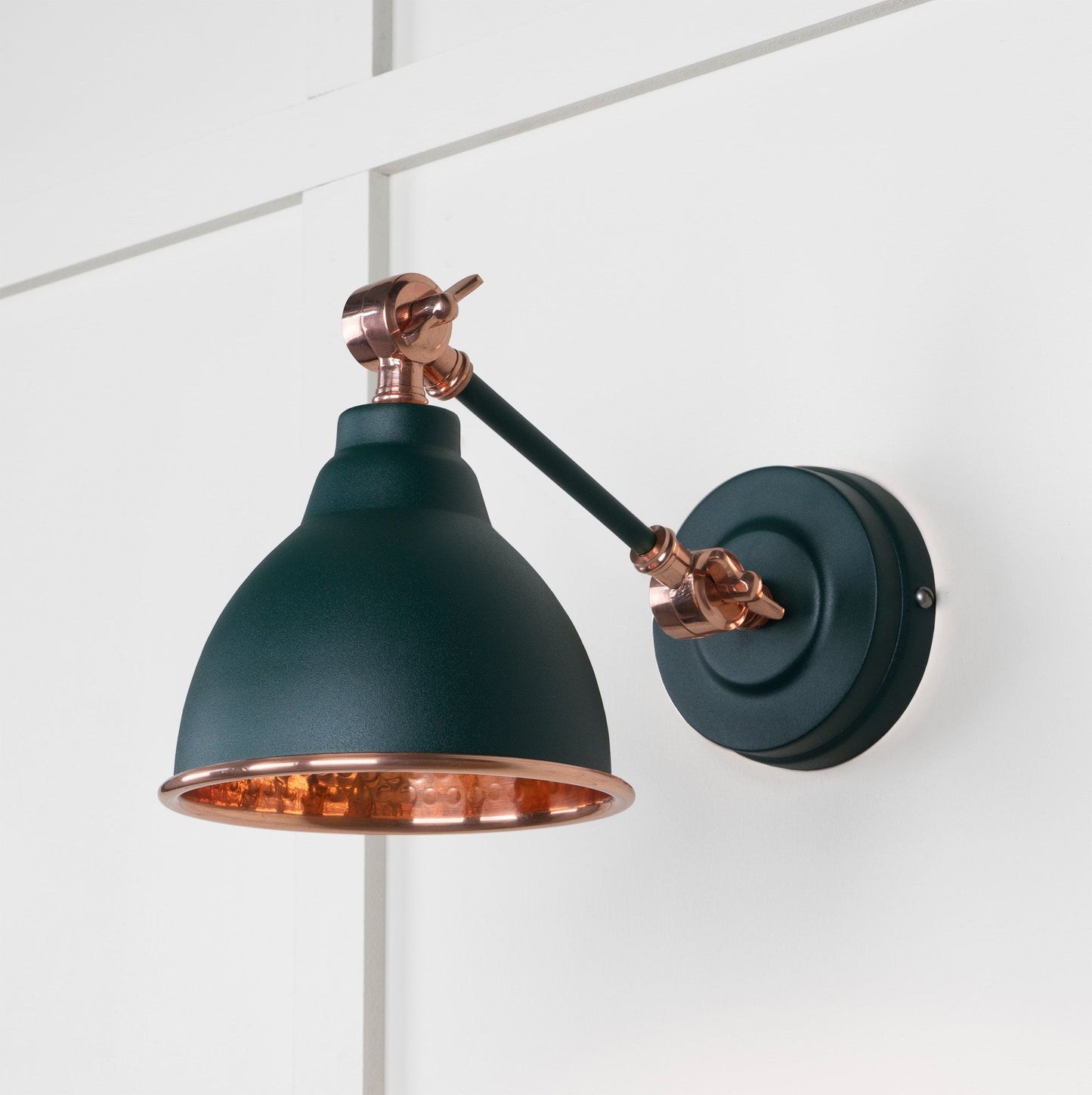 From The Anvil Hammered Copper Brindley Wall Light