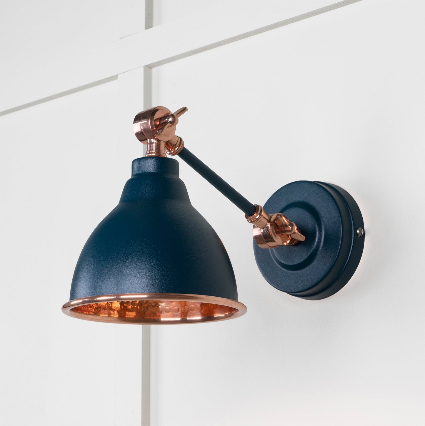 From The Anvil Hammered Copper Brindley Wall Light