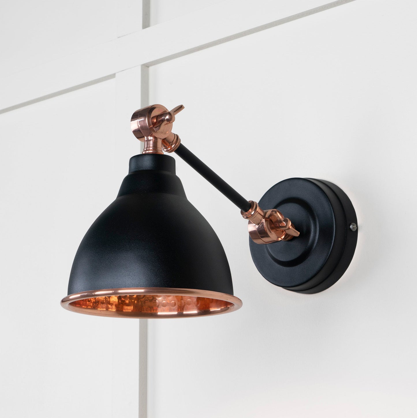 From The Anvil Hammered Copper Brindley Wall Light