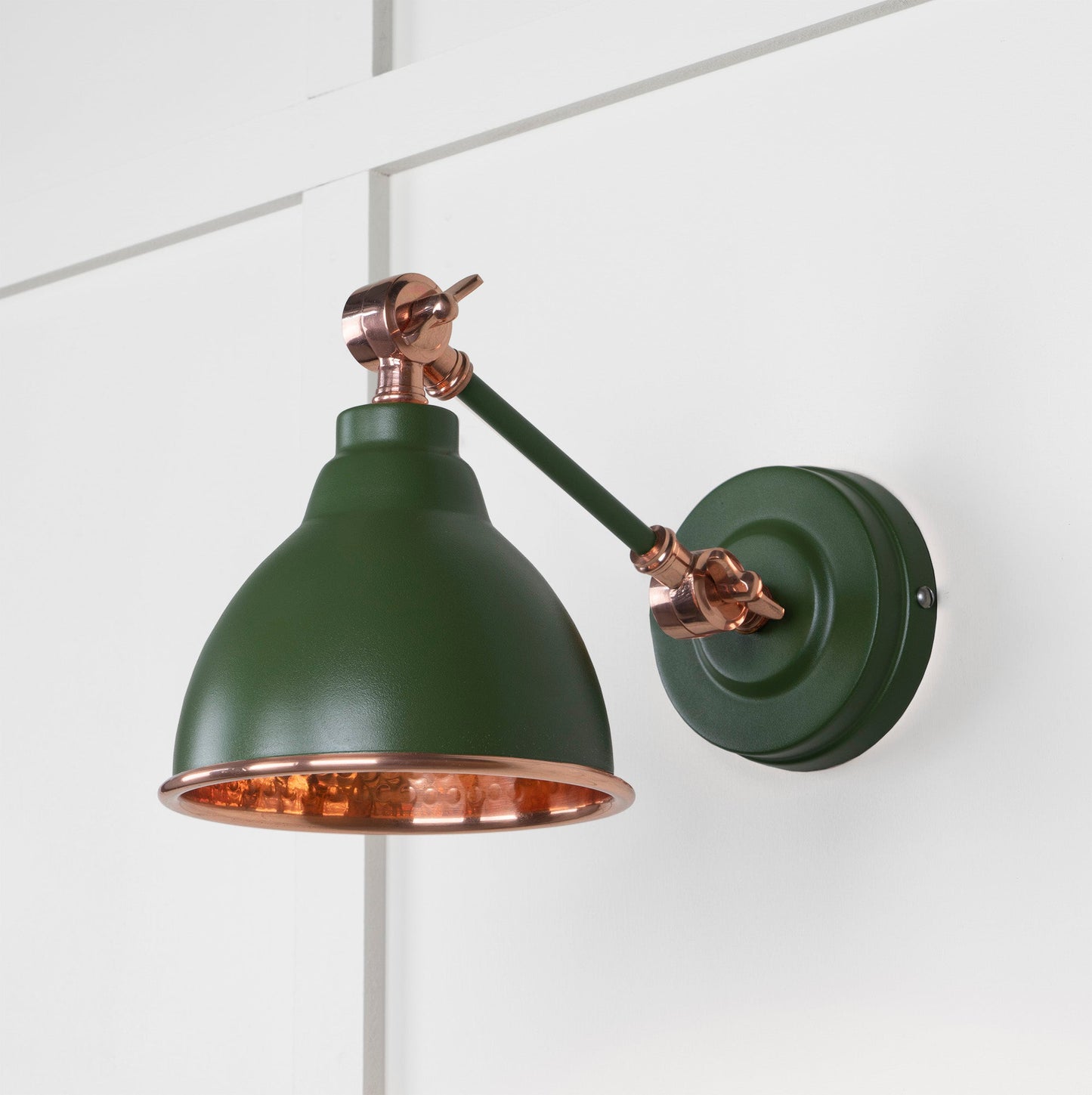 From The Anvil Hammered Copper Brindley Wall Light