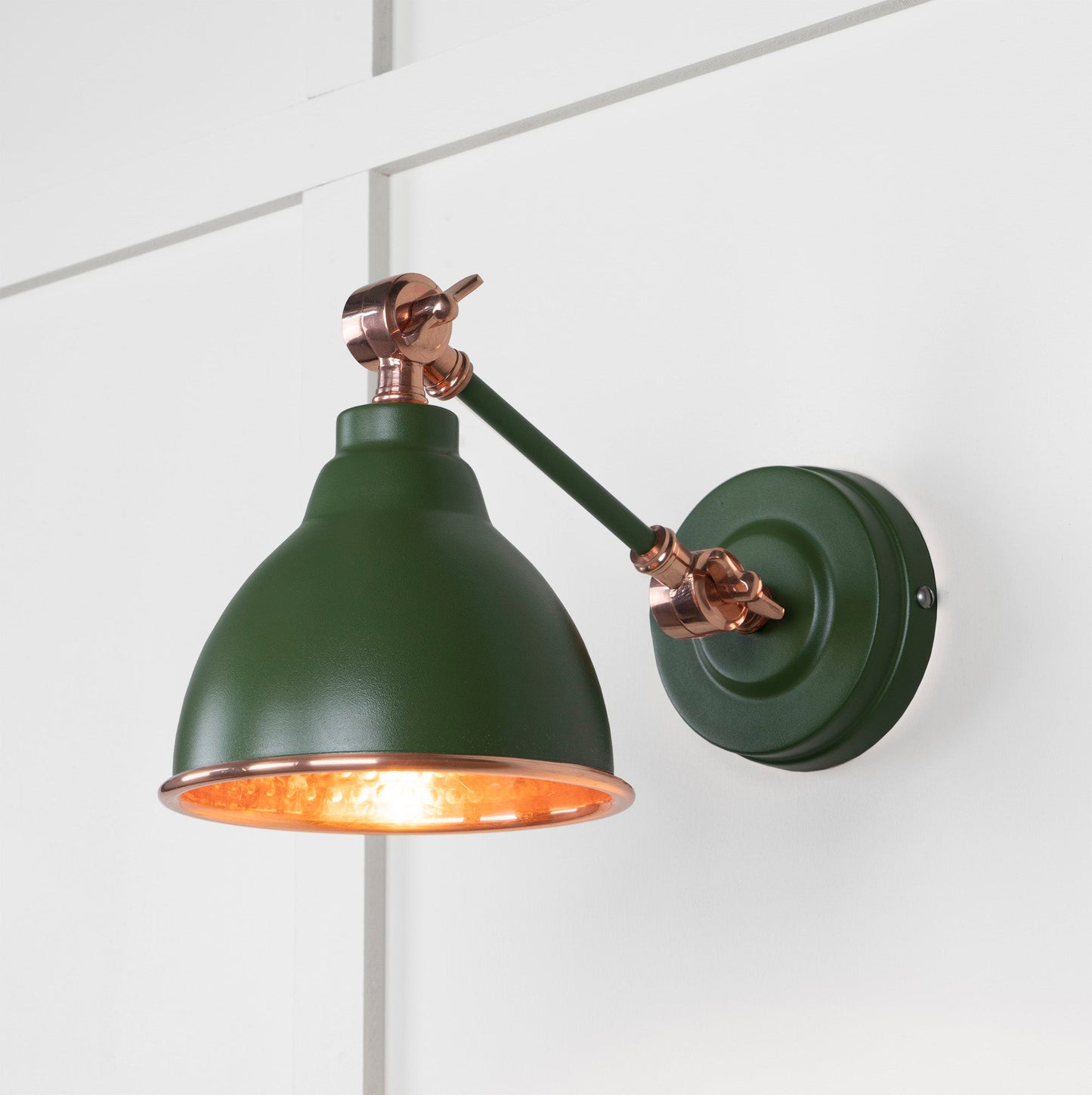 From The Anvil Hammered Copper Brindley Wall Light