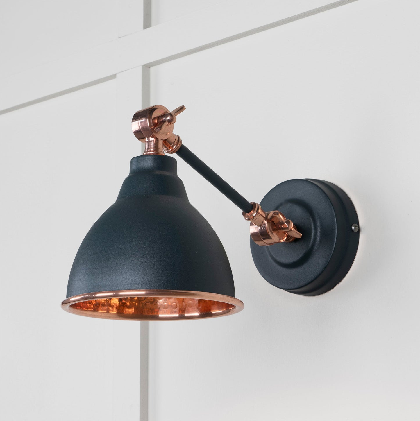 From The Anvil Hammered Copper Brindley Wall Light