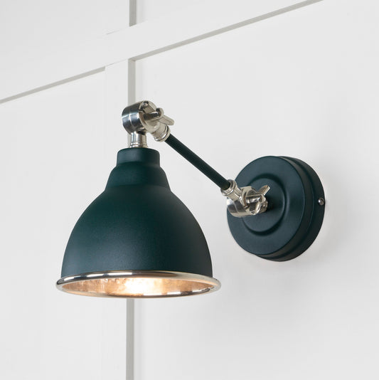 From The Anvil Hammered Nickel Brindley Wall Light