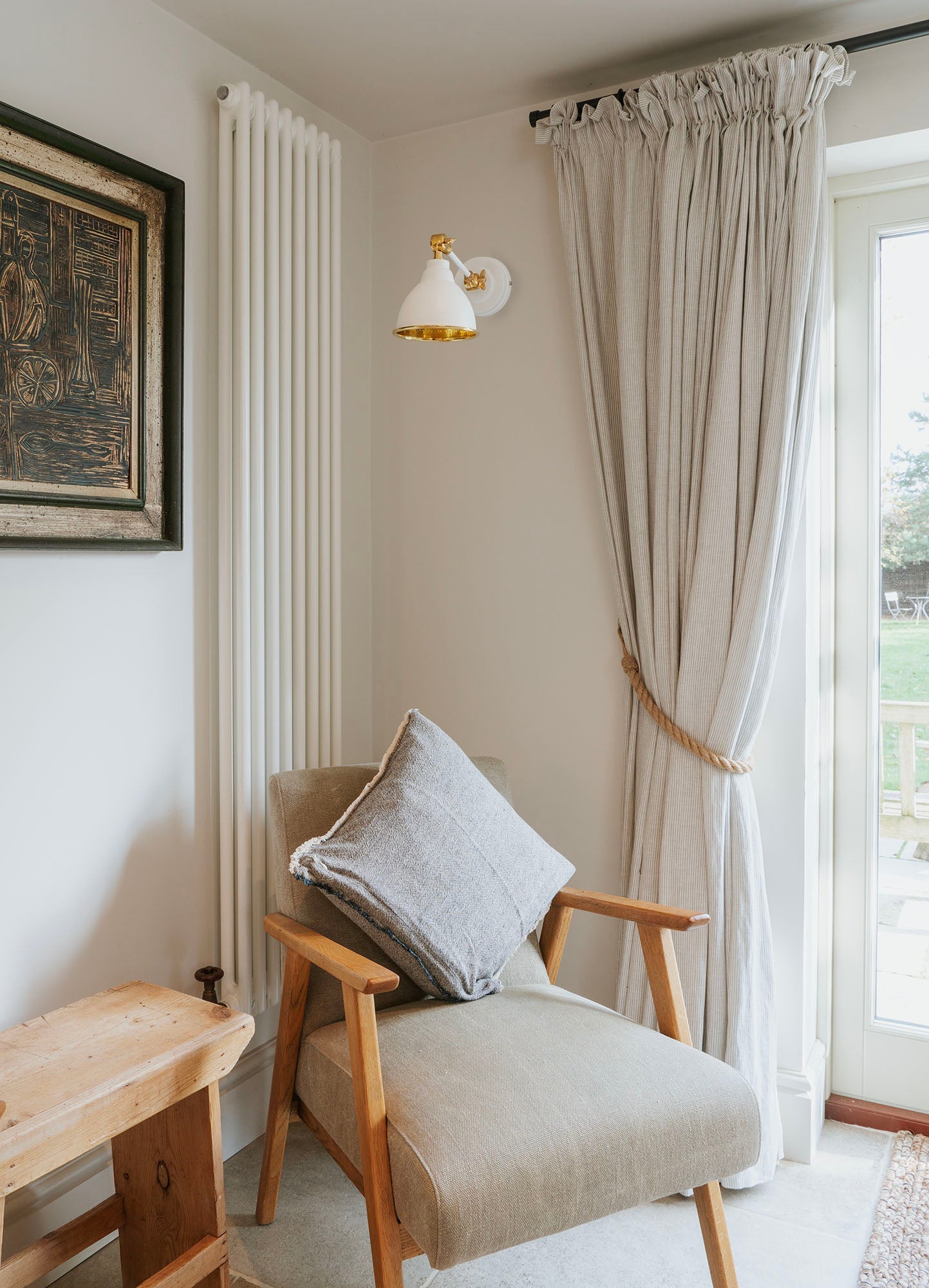 From The Anvil Hammered Brass Brindley Wall Light