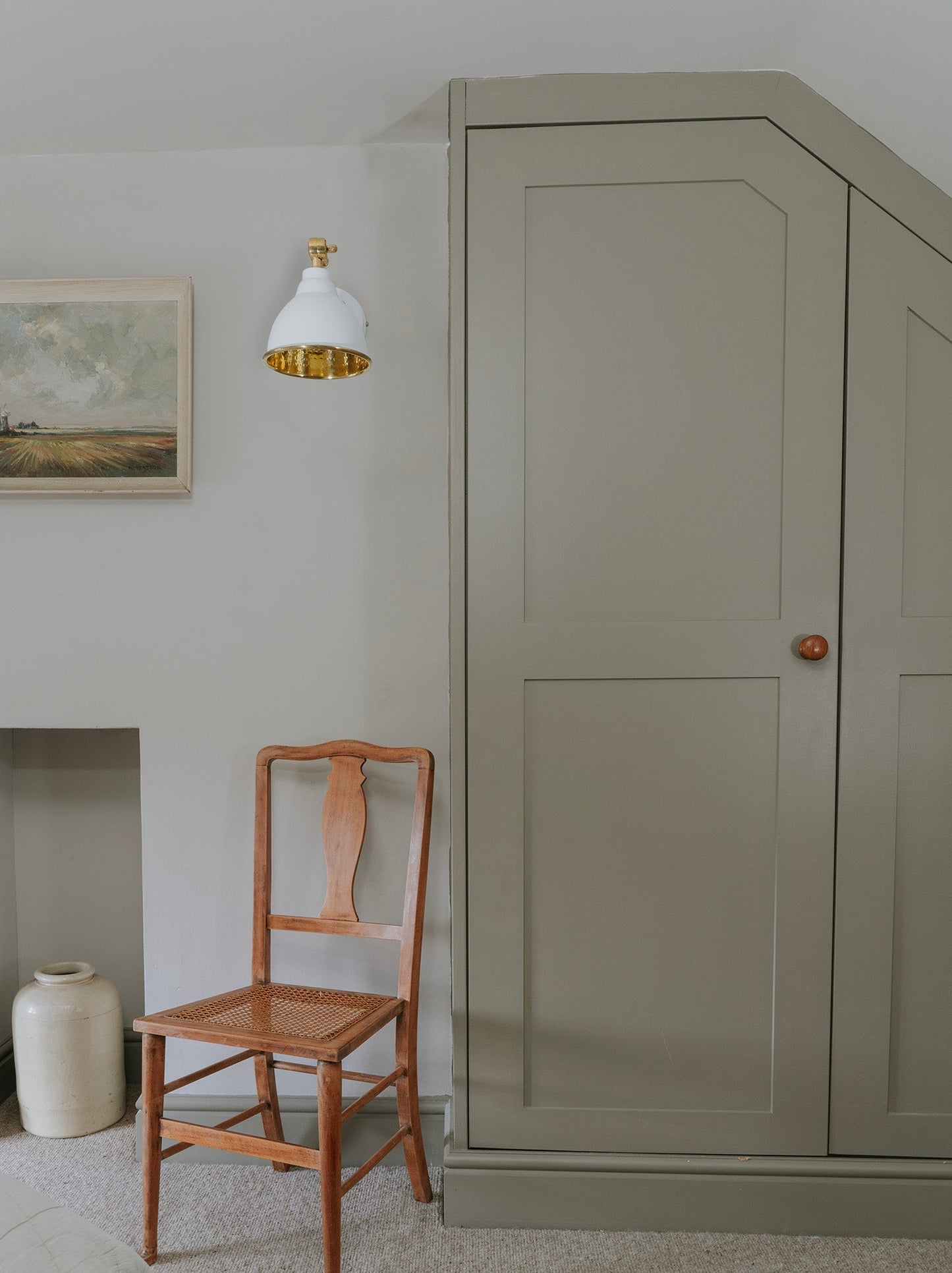 From The Anvil Hammered Brass Brindley Wall Light