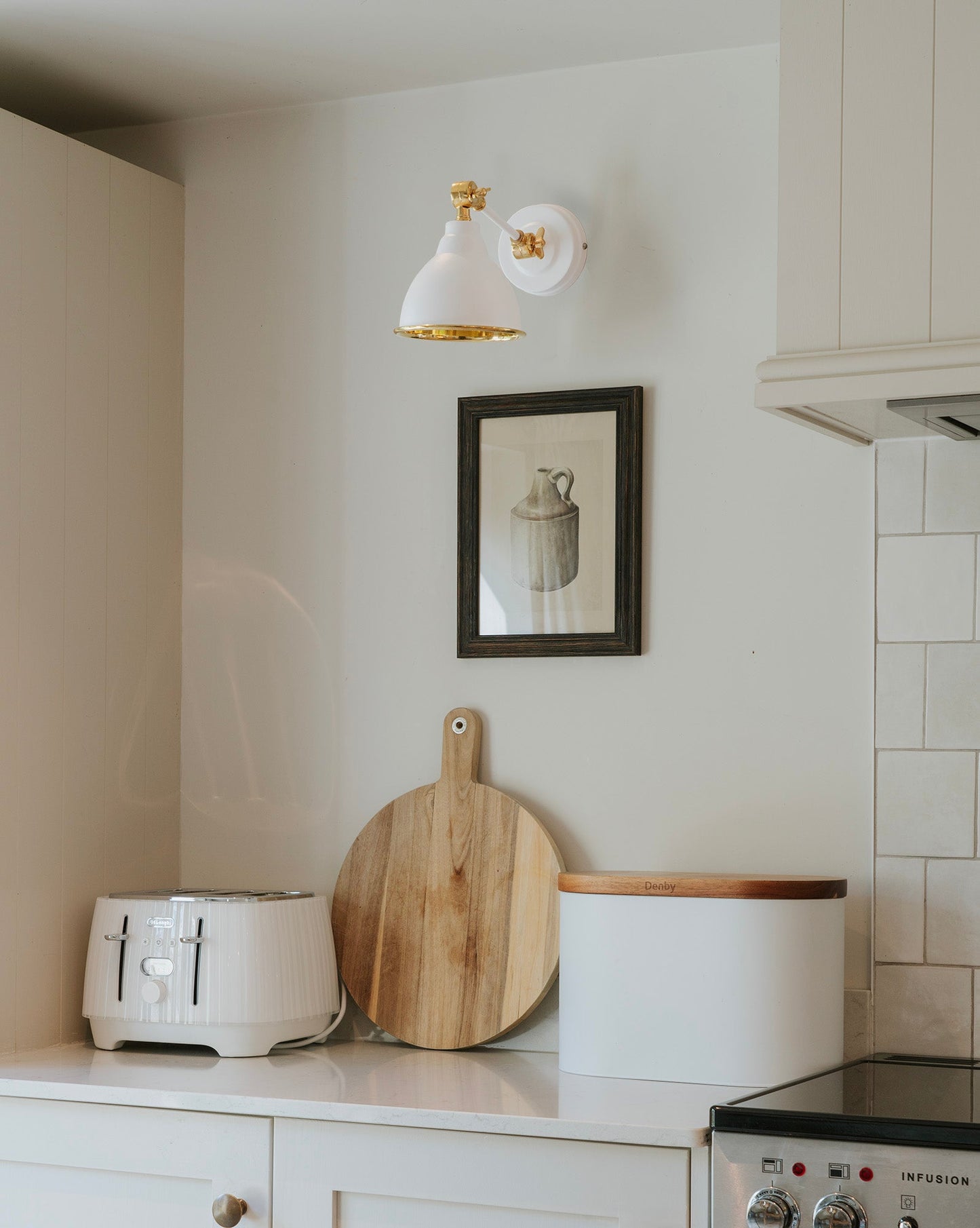 From The Anvil Hammered Brass Brindley Wall Light