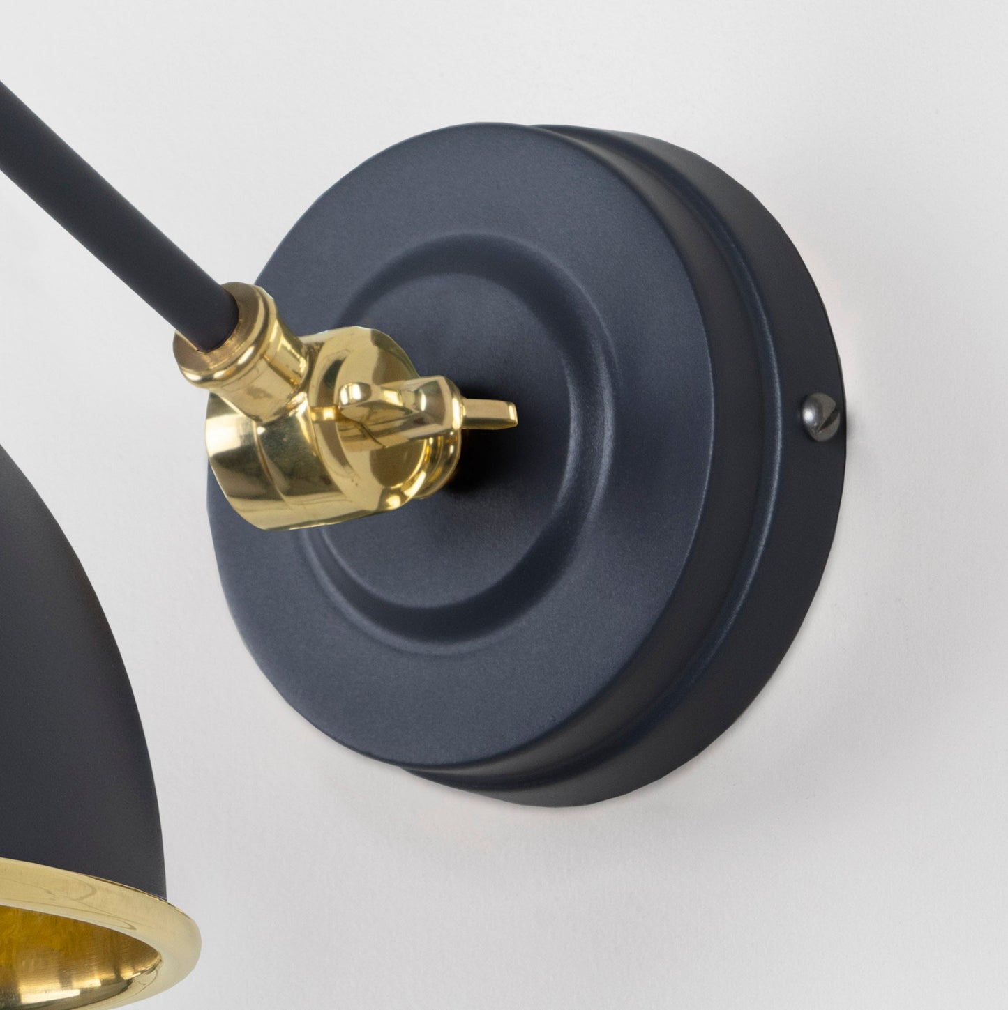 From The Anvil Hammered Brass Brindley Wall Light