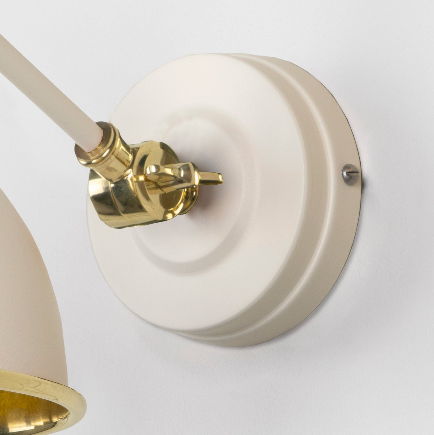 From The Anvil Hammered Brass Brindley Wall Light