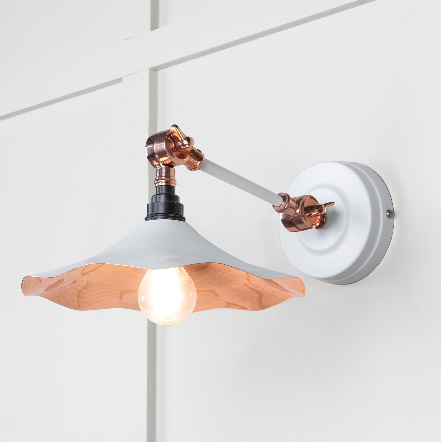 From The Anvil Smooth Copper Flora Wall Light