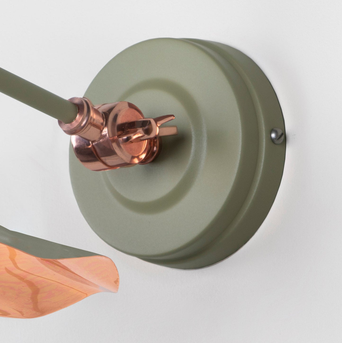 From The Anvil Smooth Copper Flora Wall Light