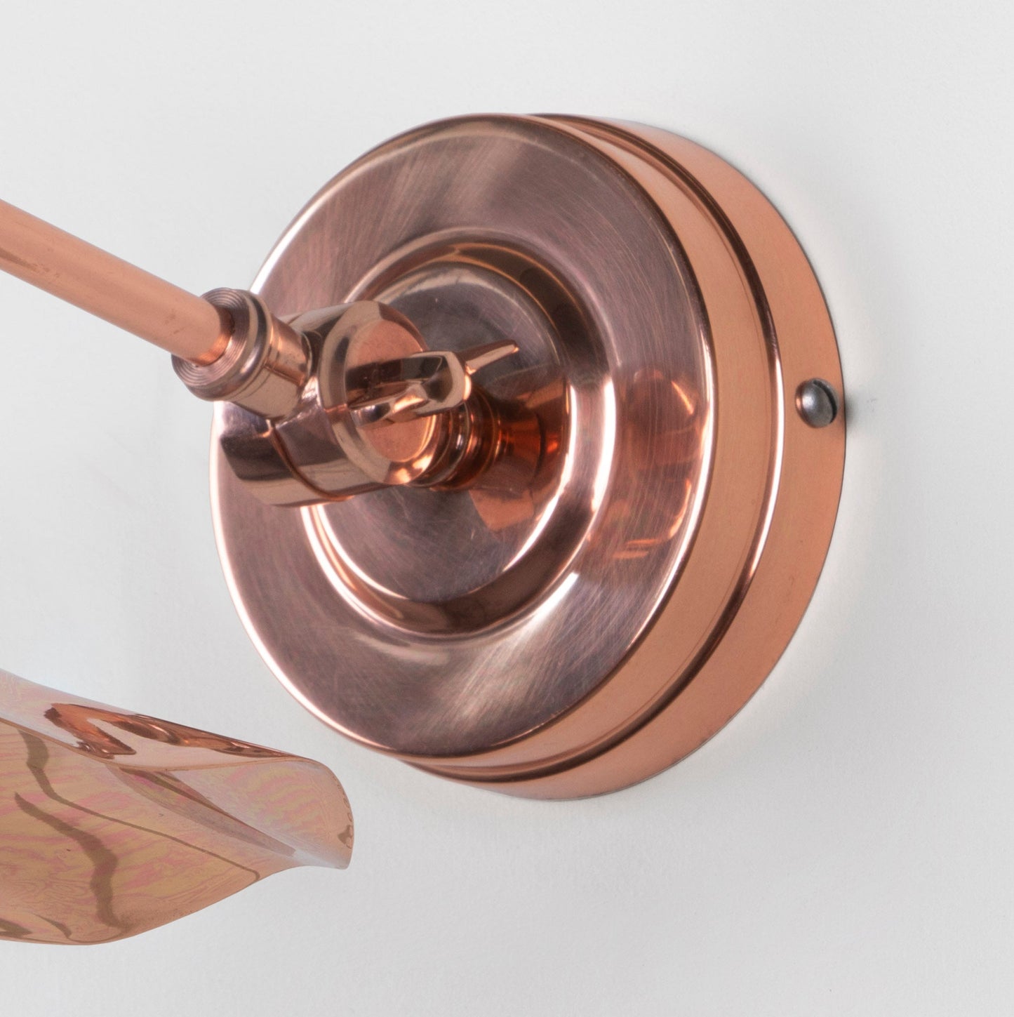 From The Anvil Smooth Copper Flora Wall Light