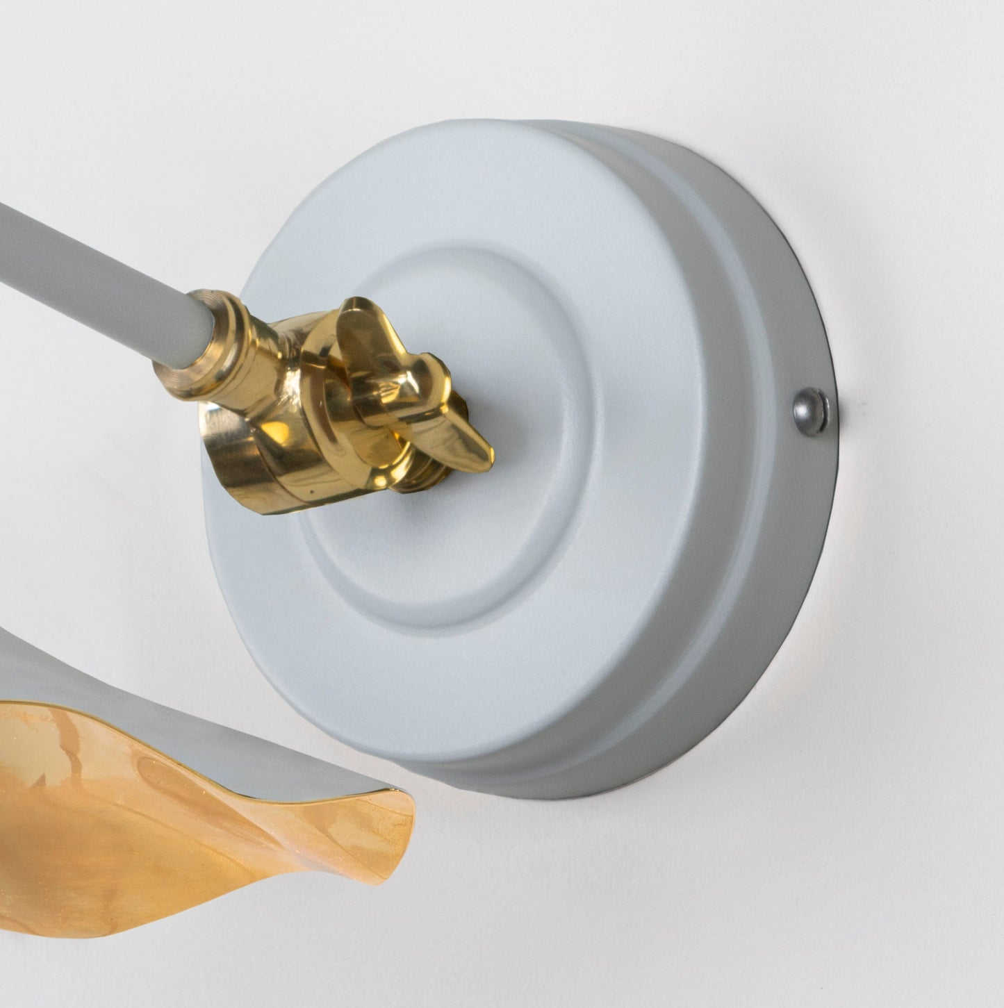 From The Anvil Smooth Brass Flora Wall Light