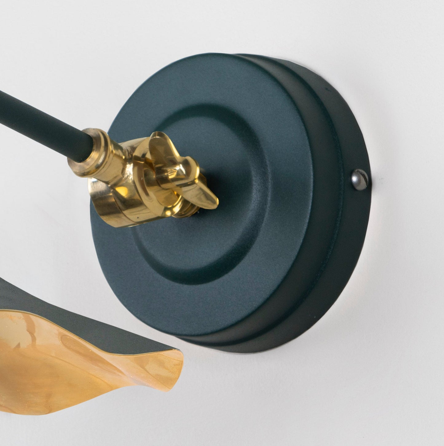 From The Anvil Smooth Brass Flora Wall Light