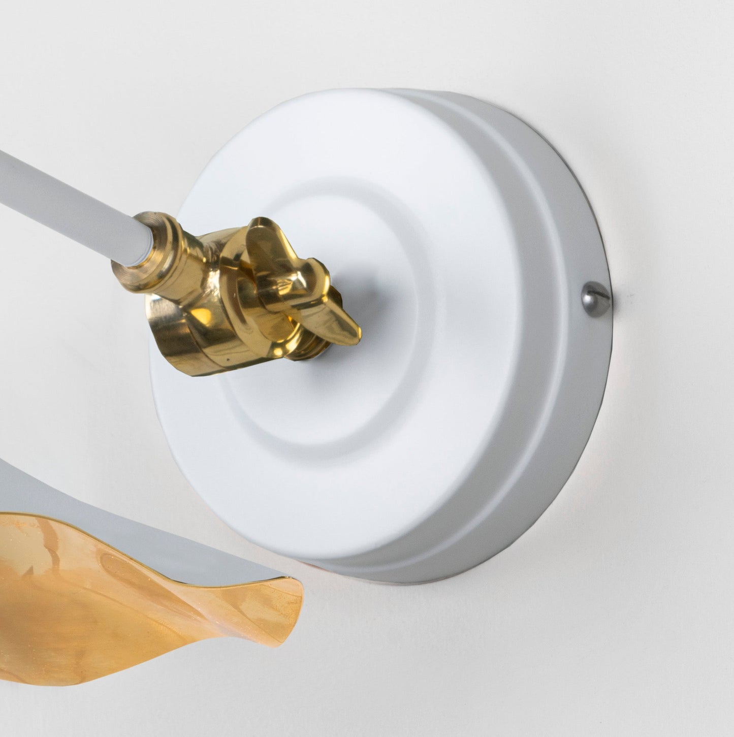 From The Anvil Smooth Brass Flora Wall Light
