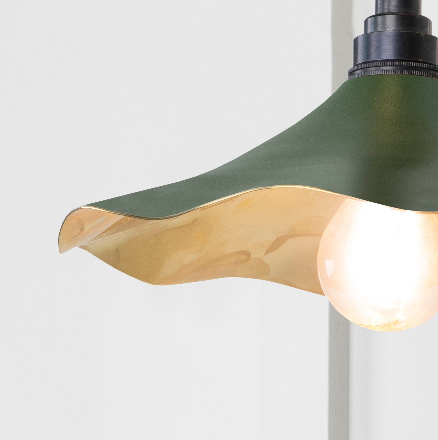 From The Anvil Smooth Brass Flora Wall Light