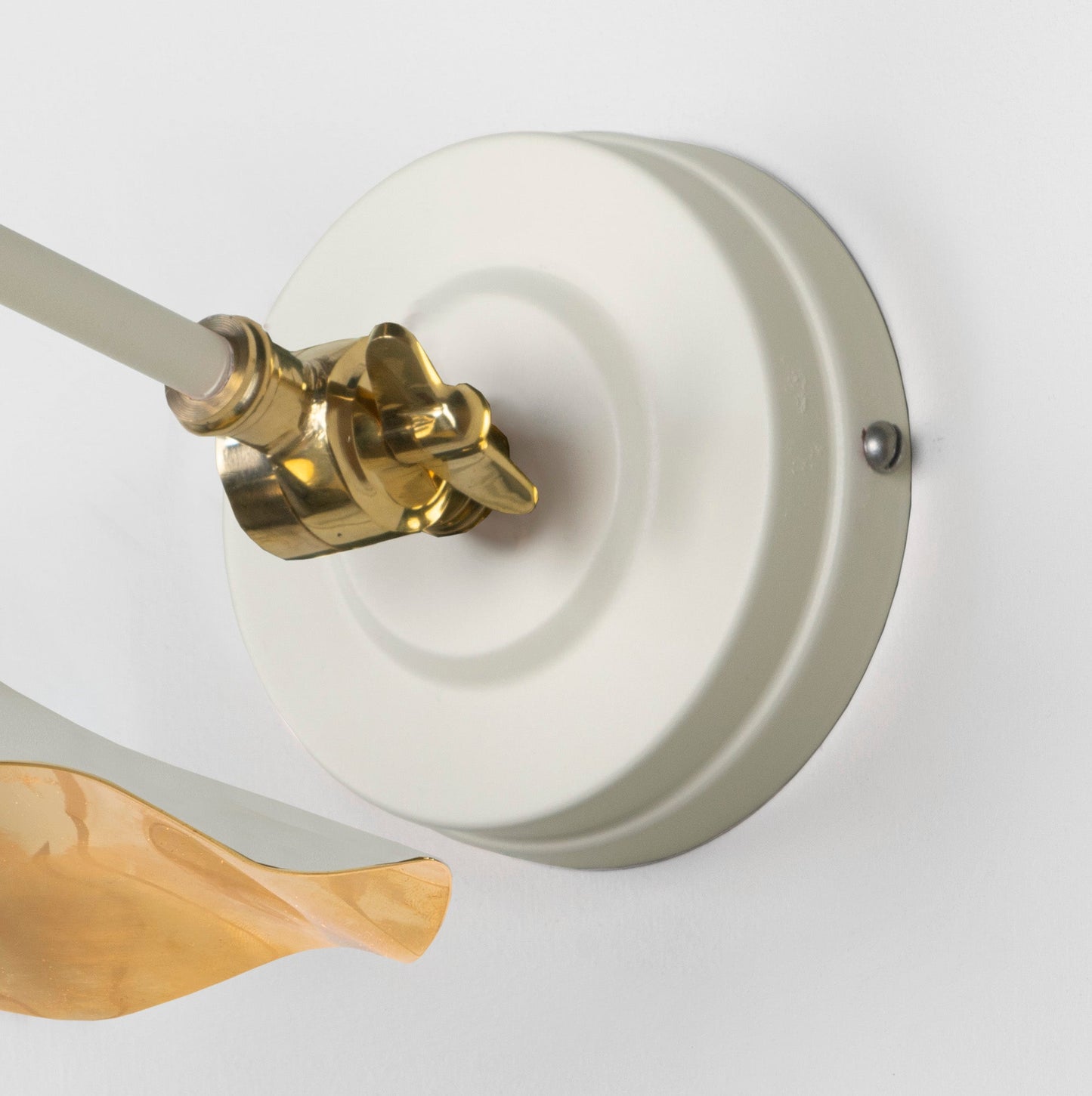 From The Anvil Smooth Brass Flora Wall Light