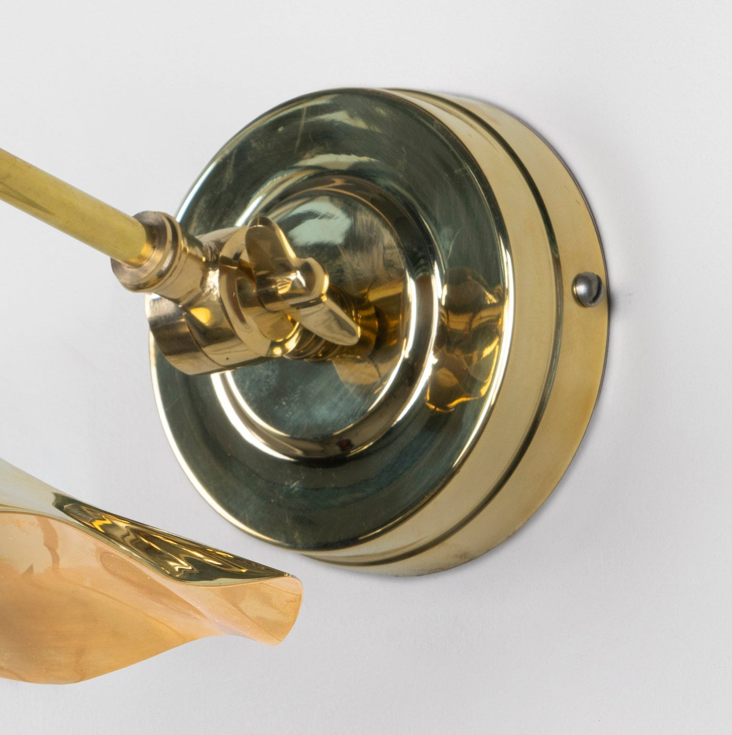 From The Anvil Smooth Brass Flora Wall Light