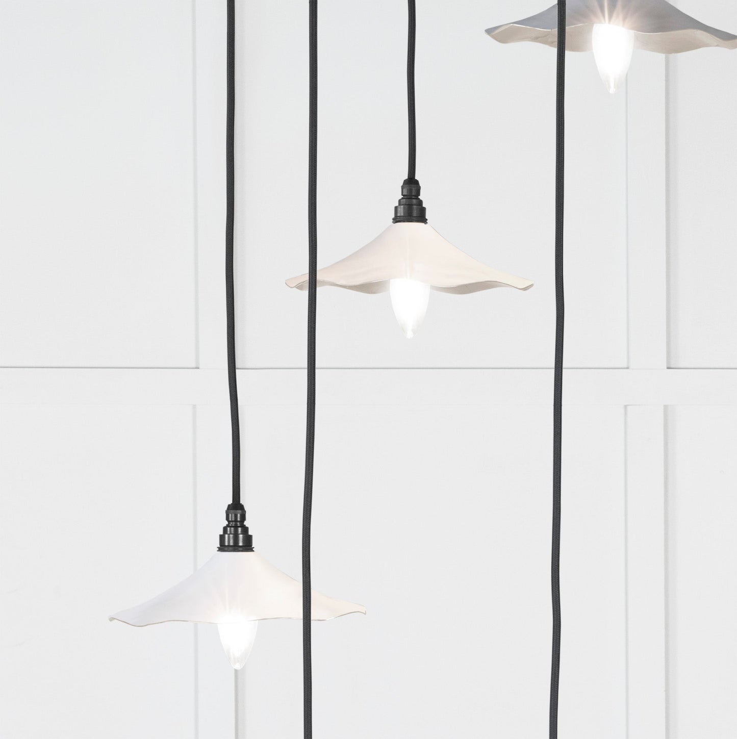 From The Anvil Smooth Nickel Flora Cluster Pendant