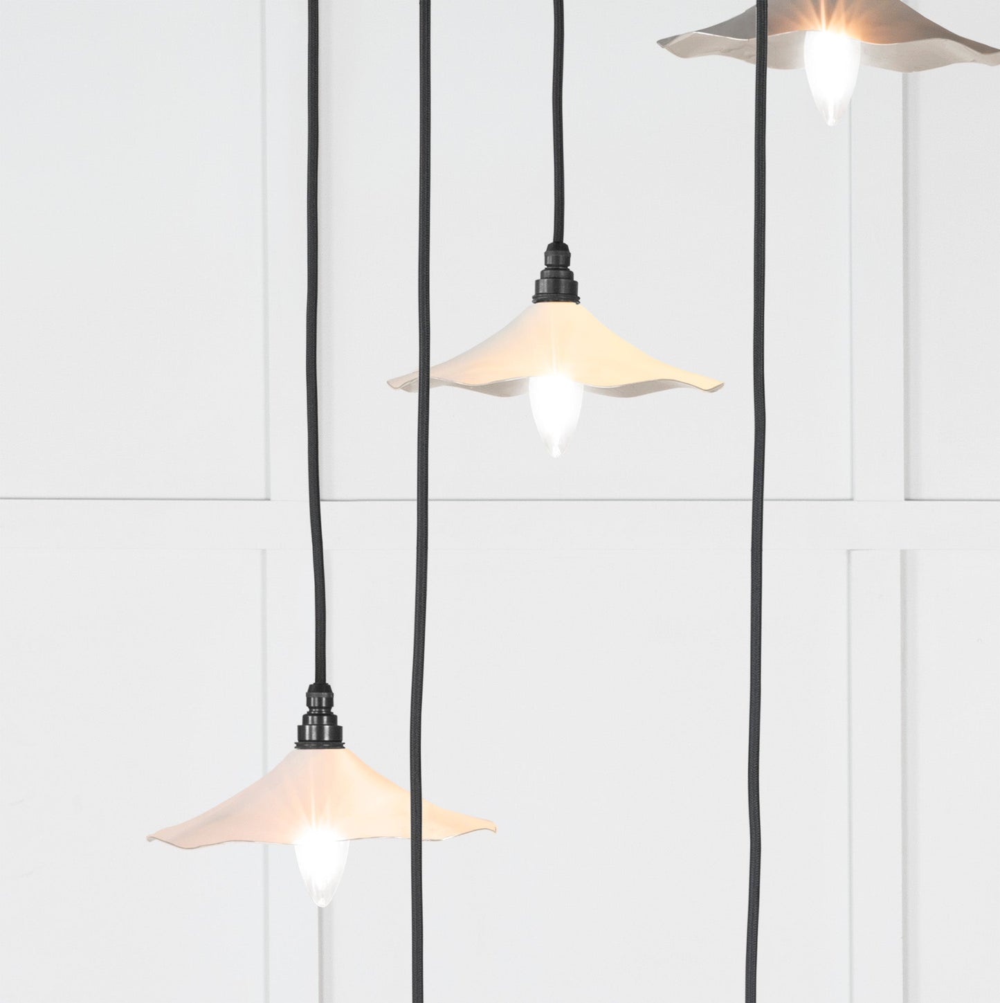 From The Anvil Smooth Nickel Flora Cluster Pendant