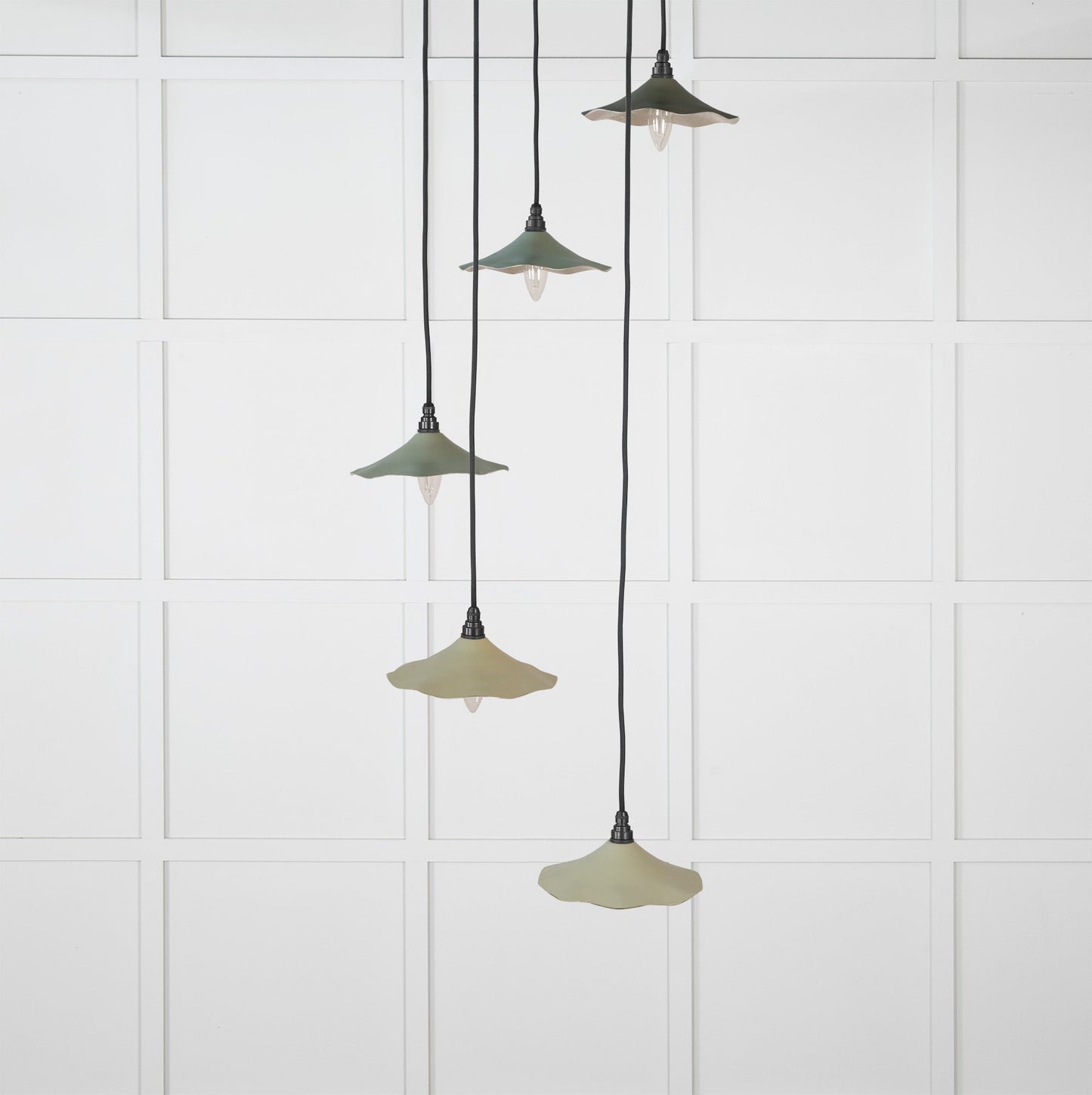 From The Anvil Smooth Nickel Flora Cluster Pendant