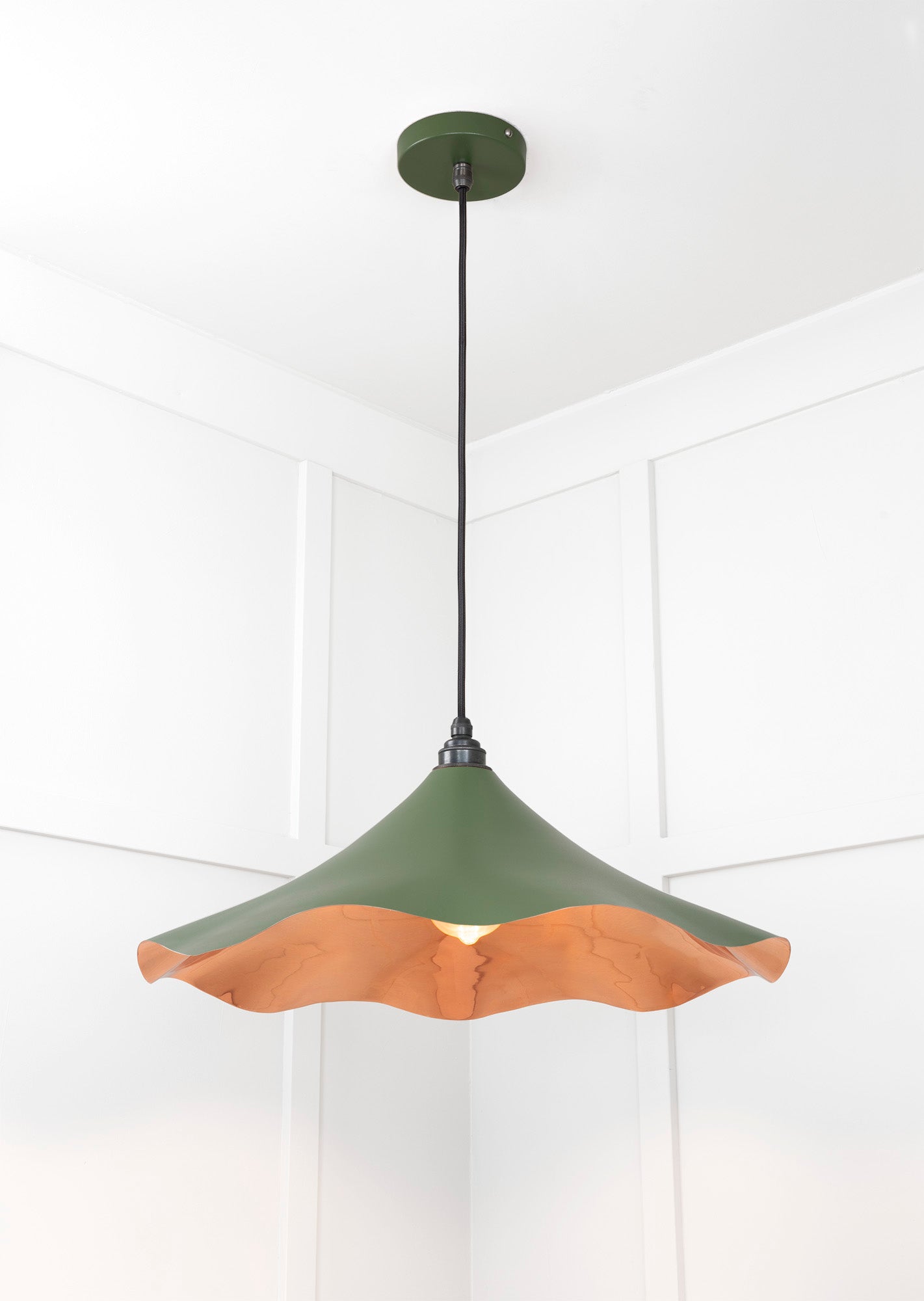 From The Anvil Smooth Copper Flora Pendant