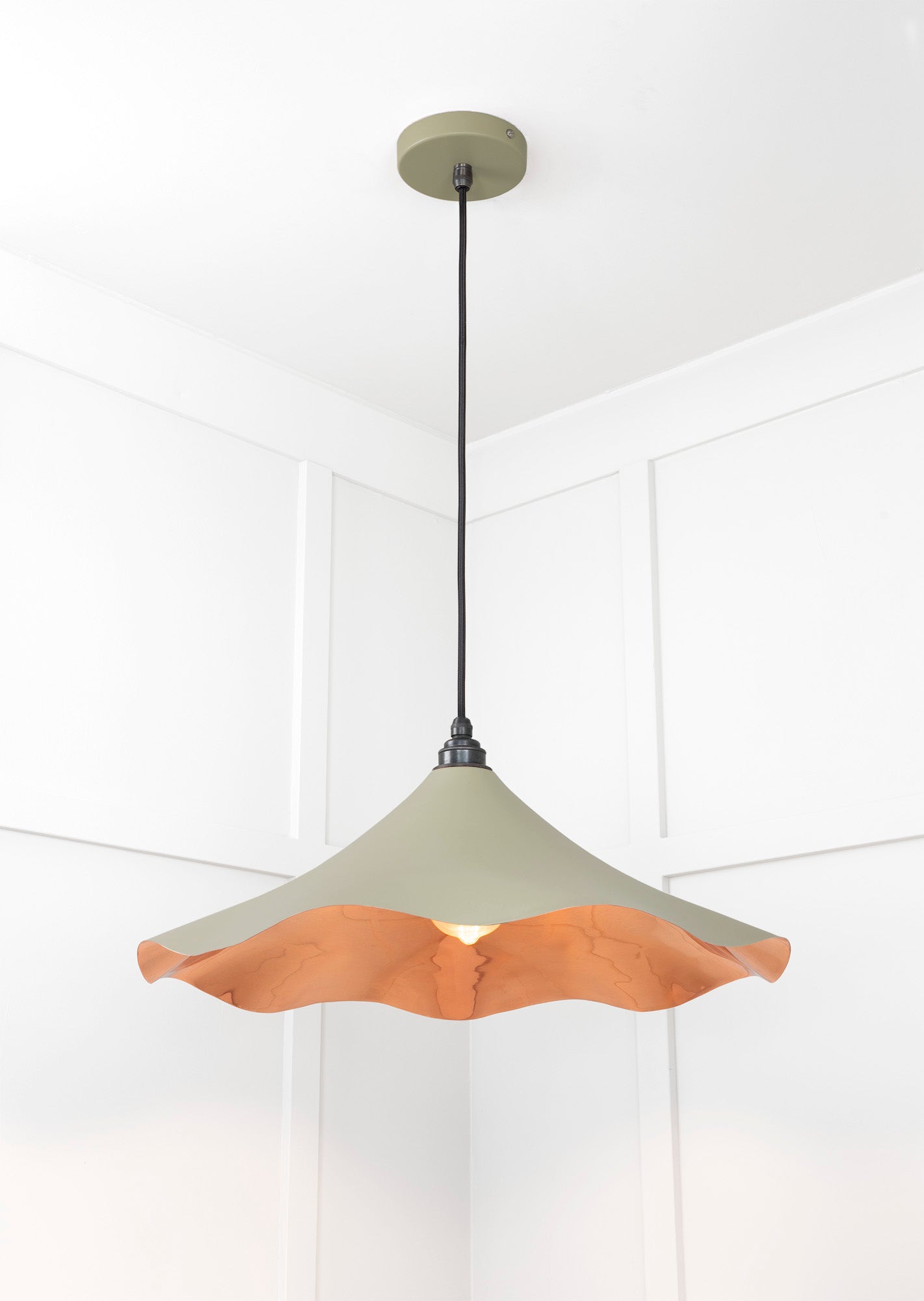 From The Anvil Smooth Copper Flora Pendant