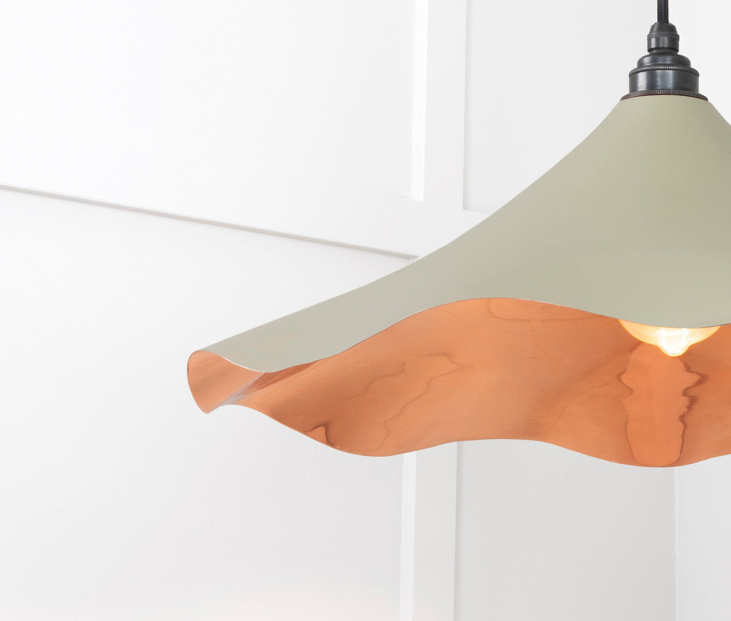 From The Anvil Smooth Copper Flora Pendant