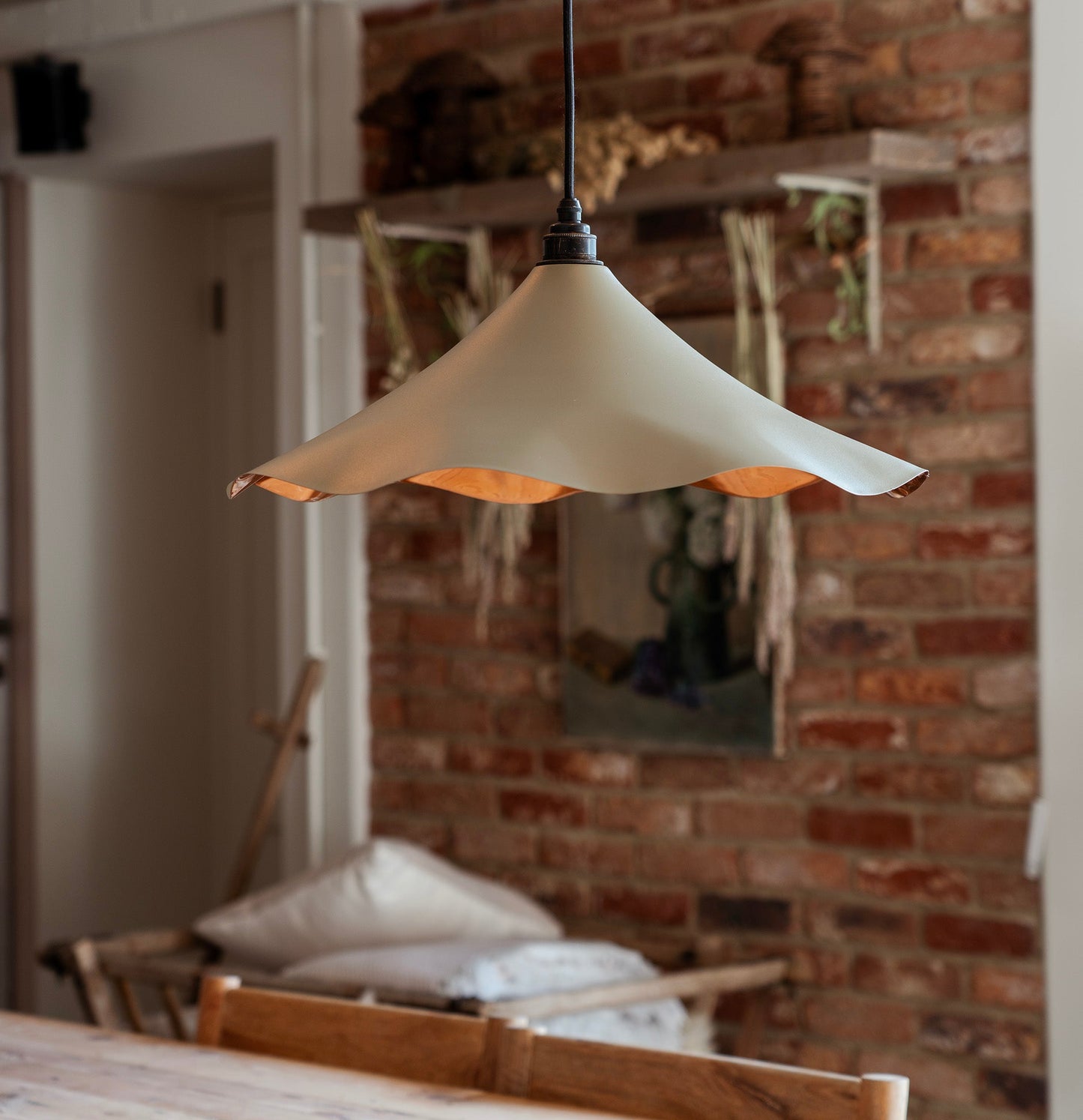 From The Anvil Smooth Copper Flora Pendant